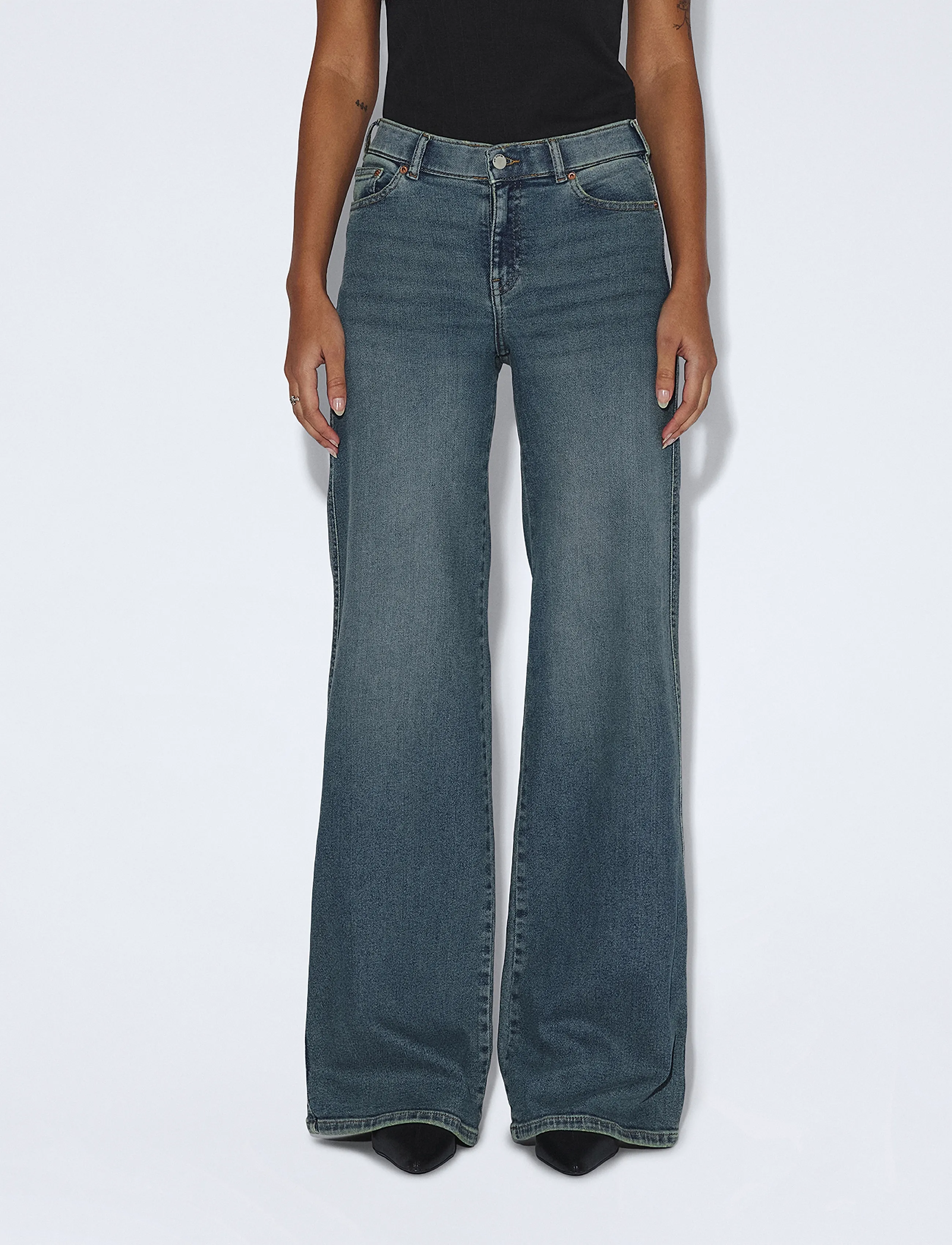 Dr Denim - Zila Mid Wide - laia säärega teksad - cape mid used vintage - 4