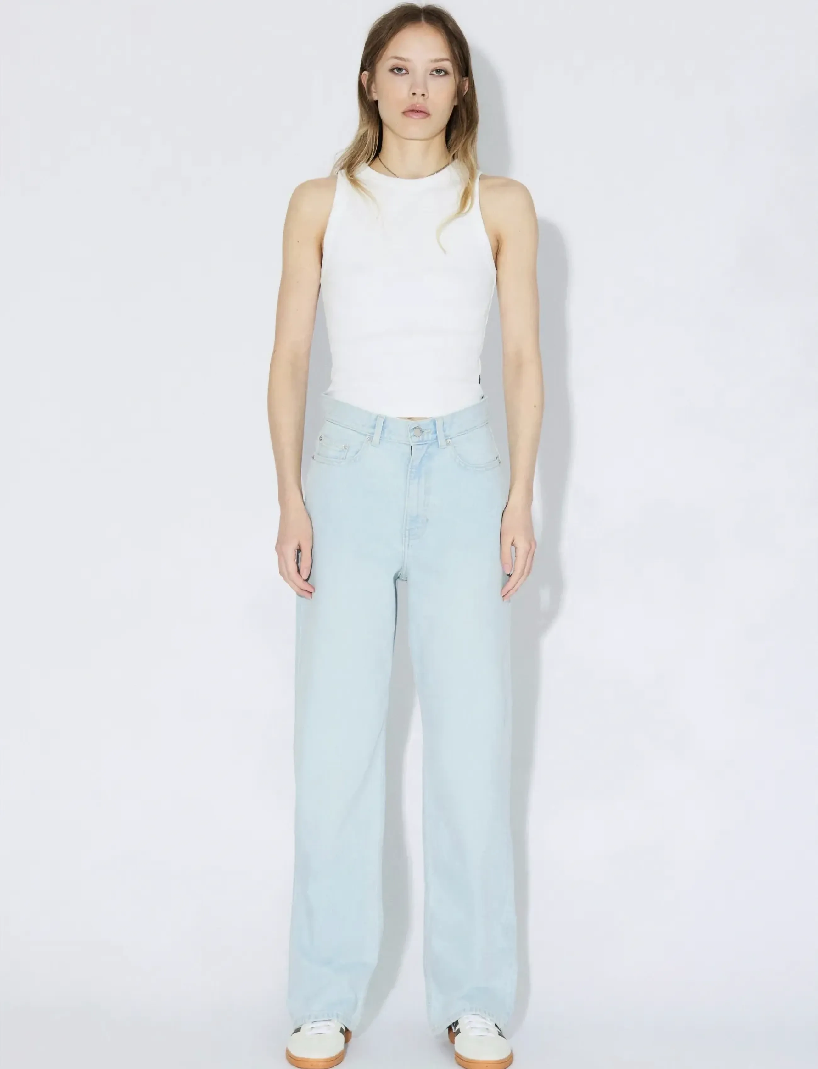 Dr Denim Echo High Straight, 27 x 32, Blue, Jeans > Lige-Almindelige, Dame