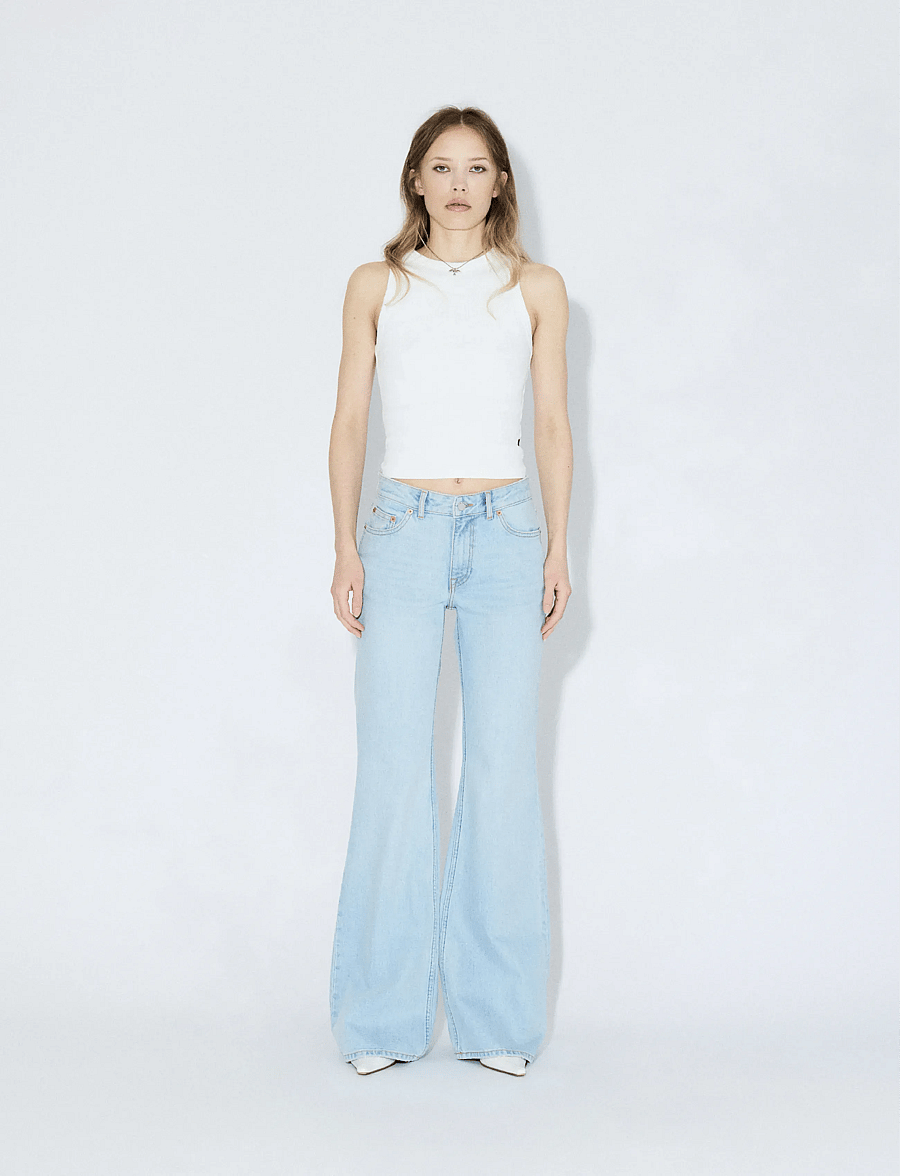 Dr Denim - Elba Mid Bootcut - vide jeans - bay light used - 0