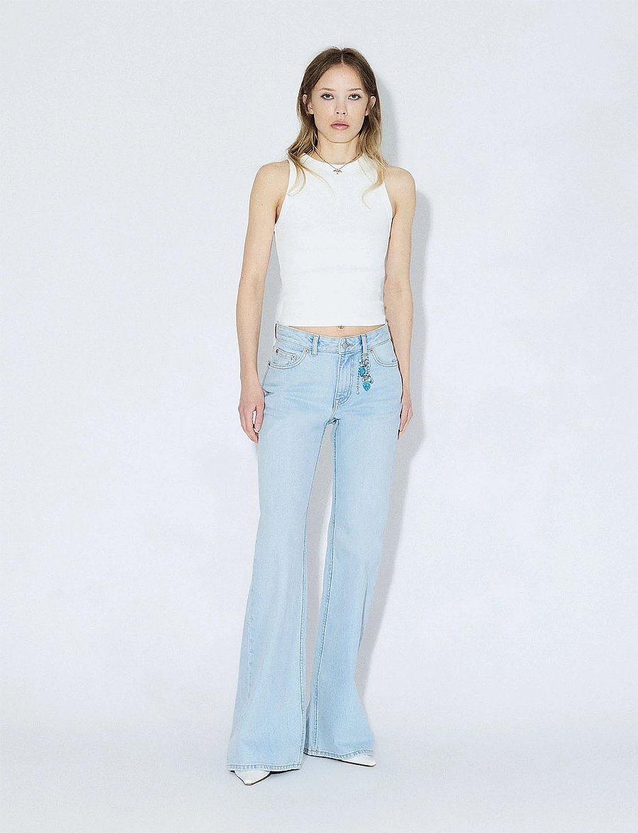 Dr Denim - Elba Mid Bootcut - hosen mit weitem bein - bay light used - 0