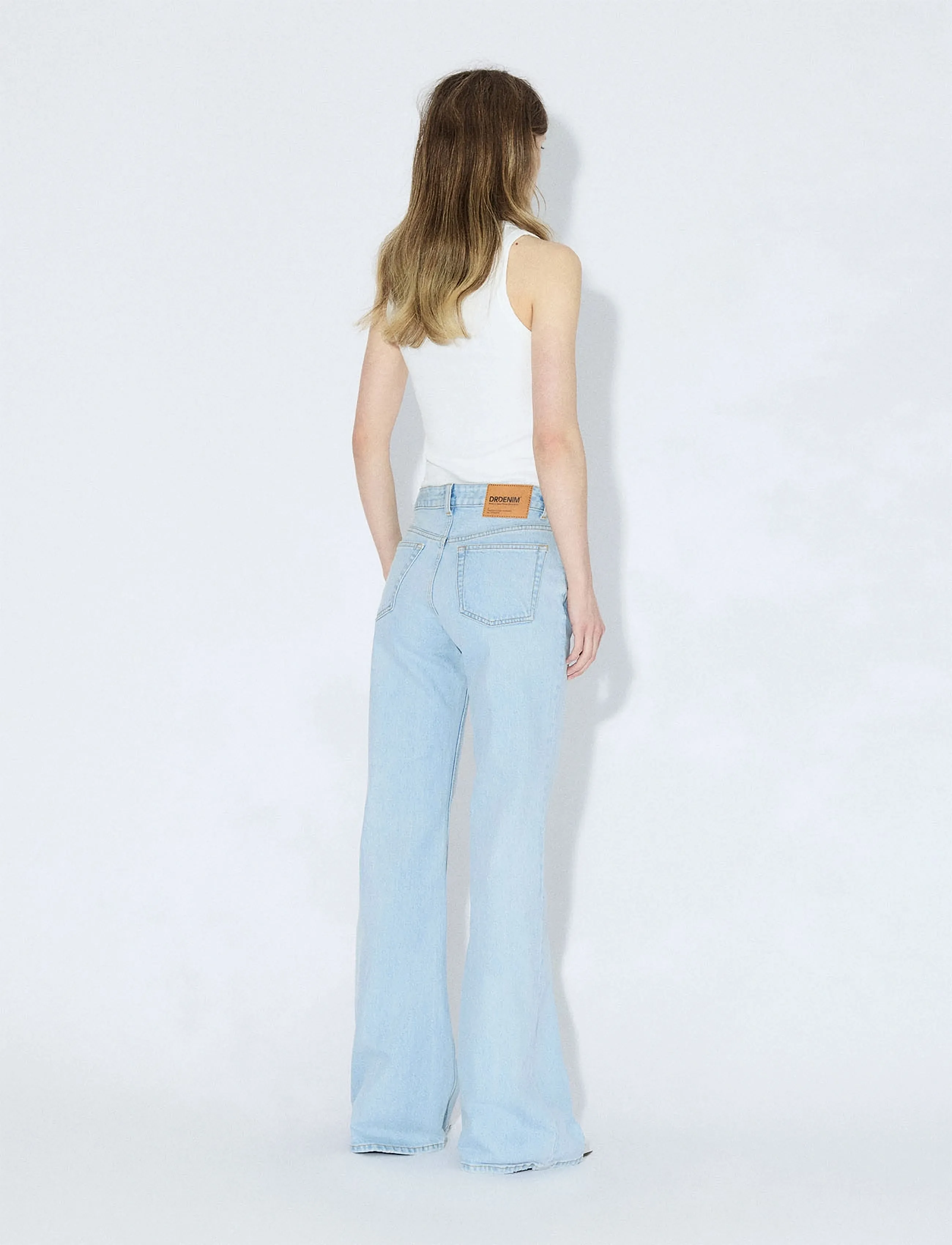 Dr Denim - Elba Mid Bootcut - hosen mit weitem bein - bay light used - 3