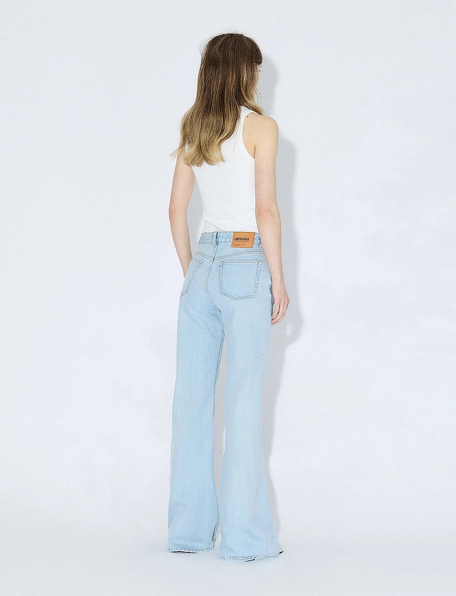 Dr Denim - Elba Mid Bootcut - hosen mit weitem bein - bay light used - 3