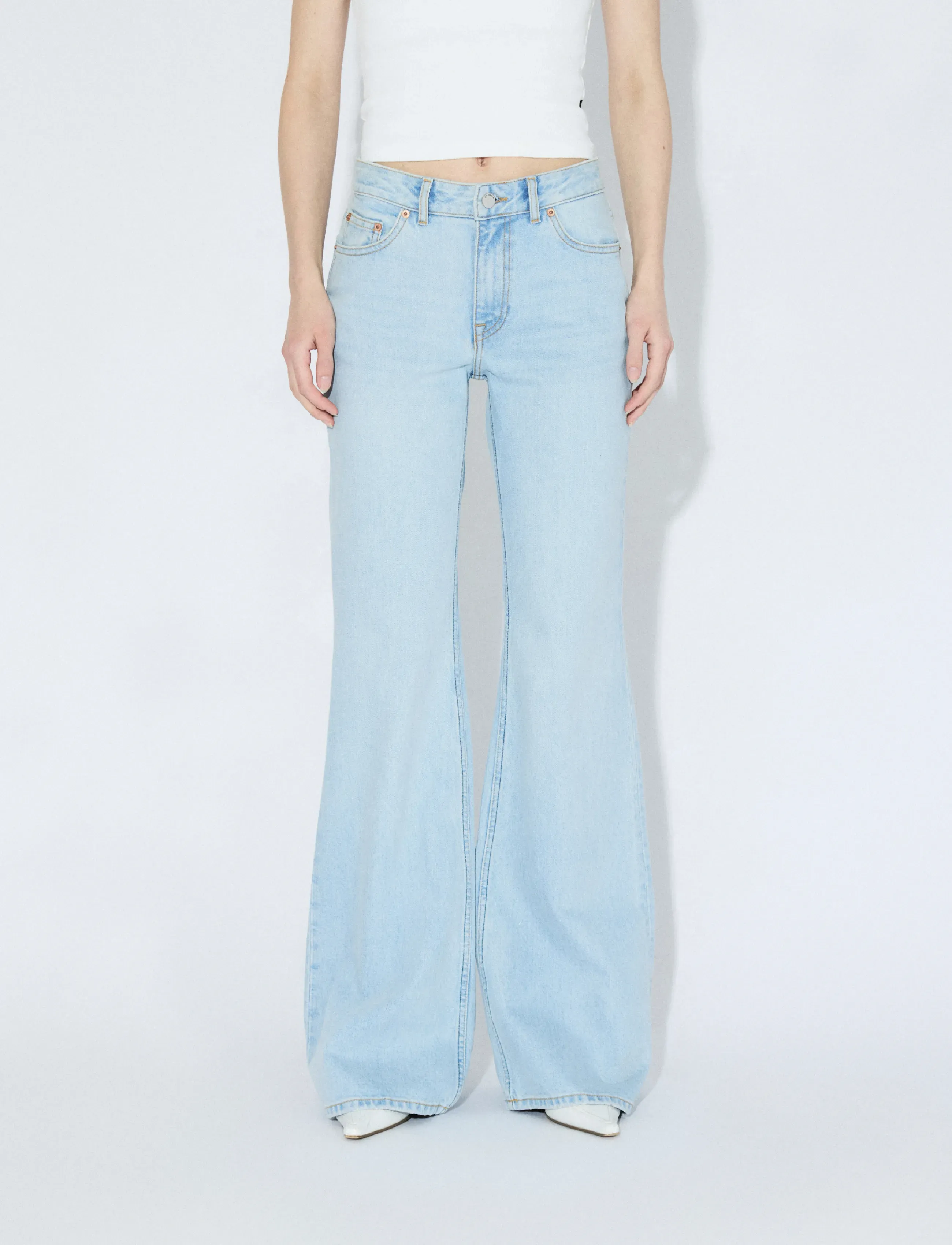 Dr Denim - Elba Mid Bootcut - vide jeans - bay light used - 4