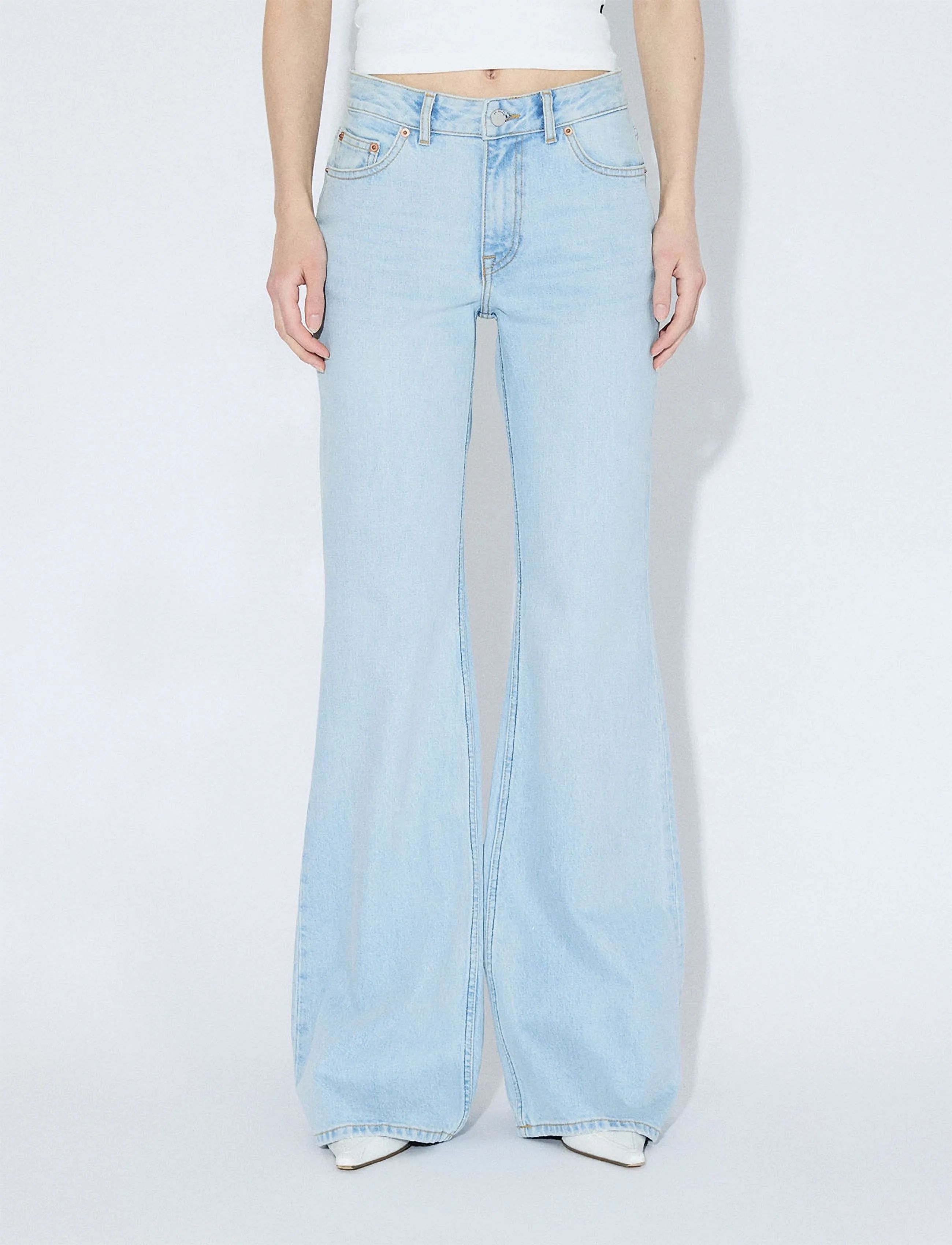 Dr Denim - Elba Mid Bootcut - hosen mit weitem bein - bay light used - 4