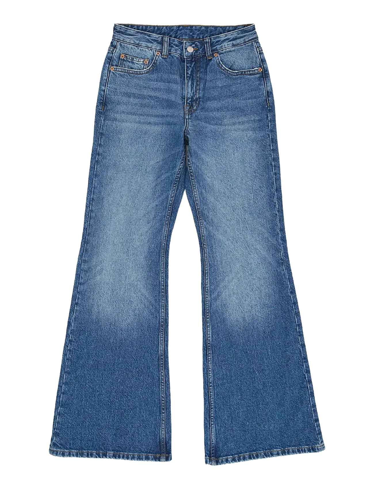 Dr Denim - Elba Mid Bootcut - bootcut jeans - bay mid fade worn - 1