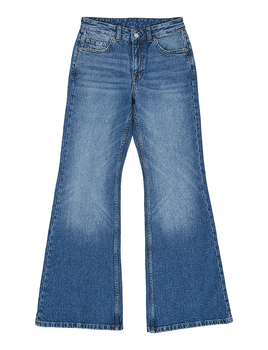 Dr Denim - Elba Mid Bootcut - bootcut jeans - bay mid fade worn - 1