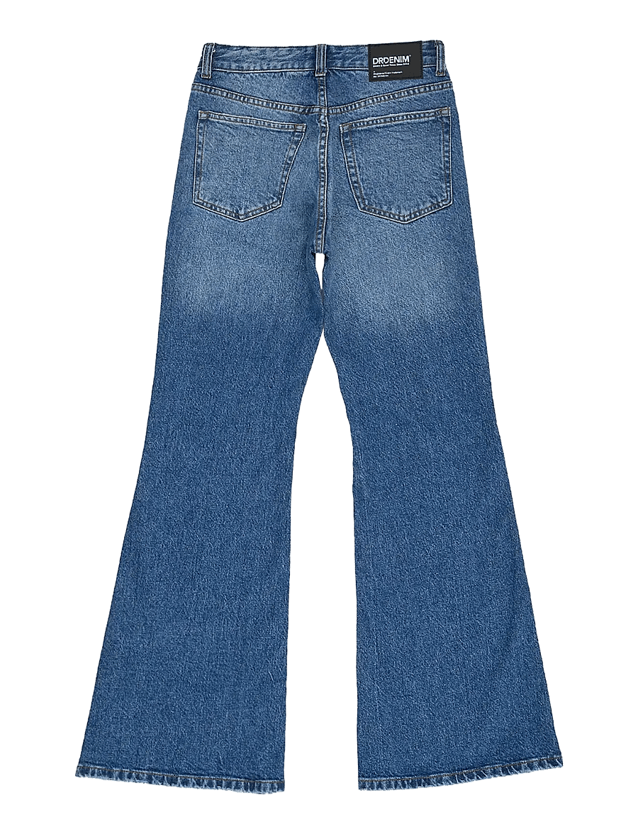 Dr Denim - Elba Mid Bootcut - bootcut jeans - bay mid fade worn - 2