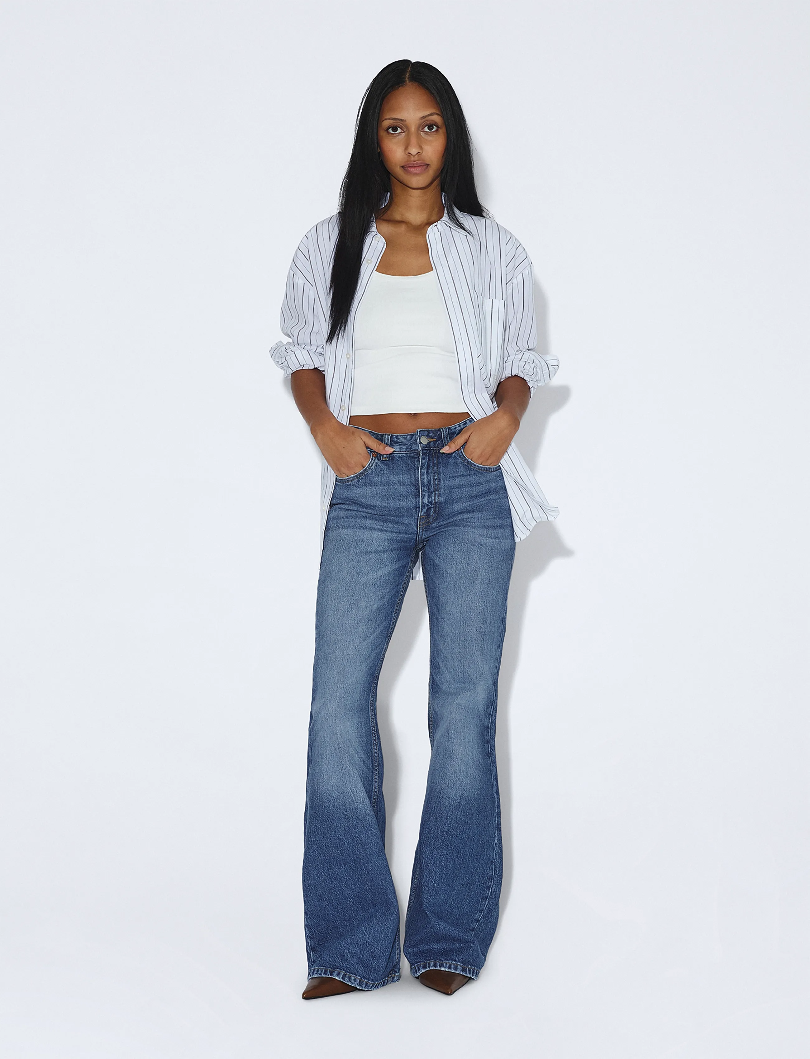 Dr Denim Elba Mid Bootcut - Dr Denim - BAY MID FADE WORN / blue