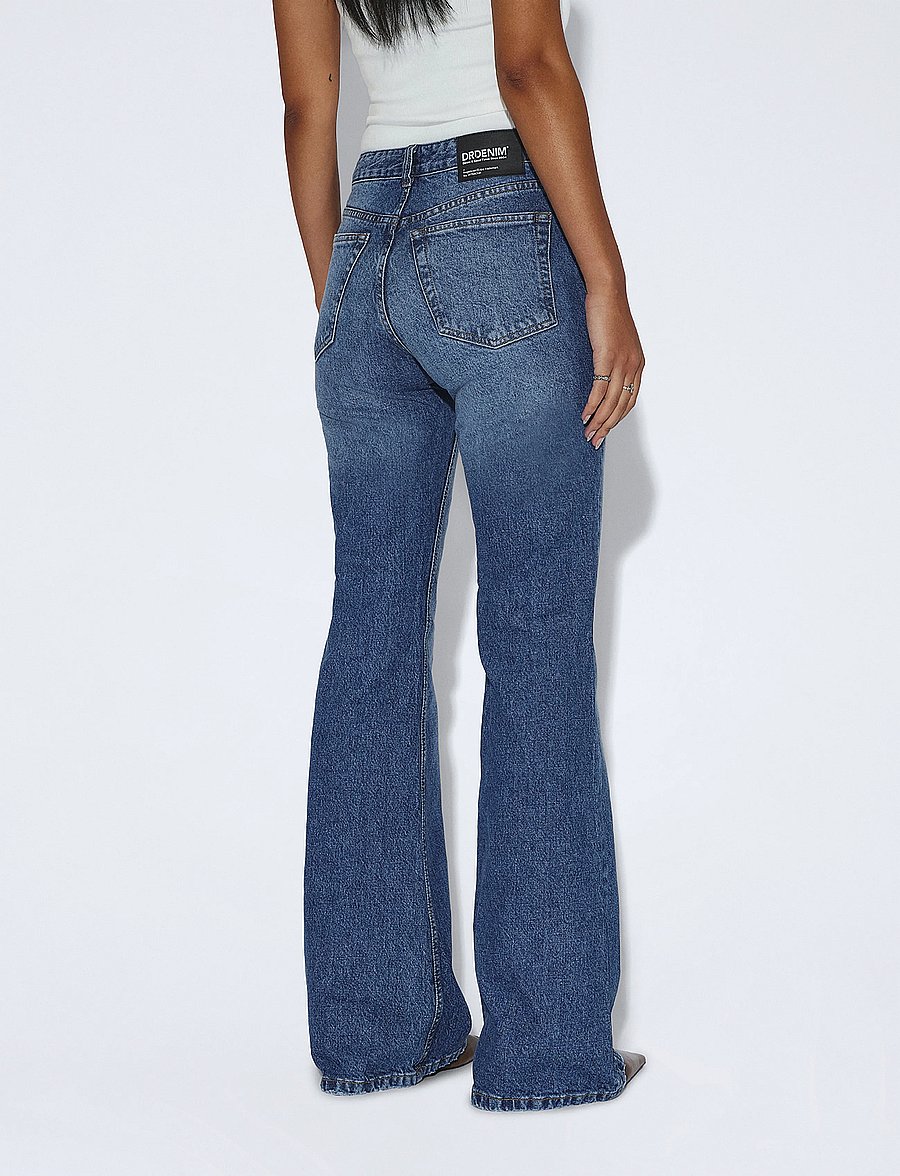 Dr Denim - Elba Mid Bootcut - bootcut jeans - bay mid fade worn - 5
