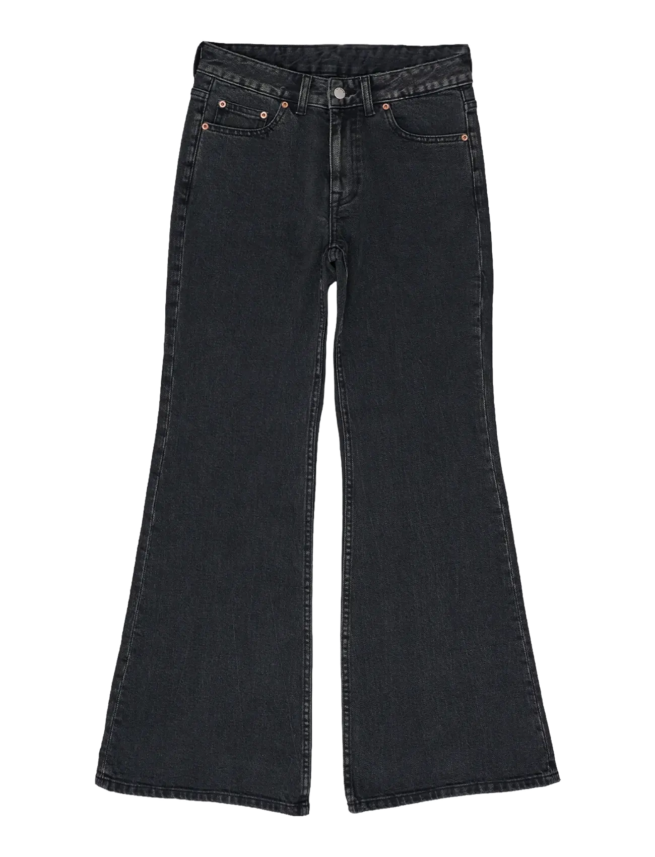 Dr Denim - Elba Mid Bootcut - bootcut jeans - tar aged black fade - 1