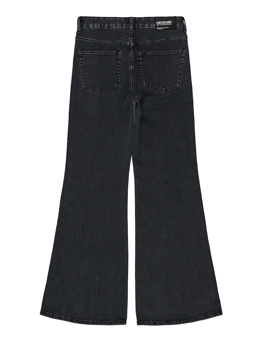 Dr Denim - Elba Mid Bootcut - bootcut jeans - tar aged black fade - 2