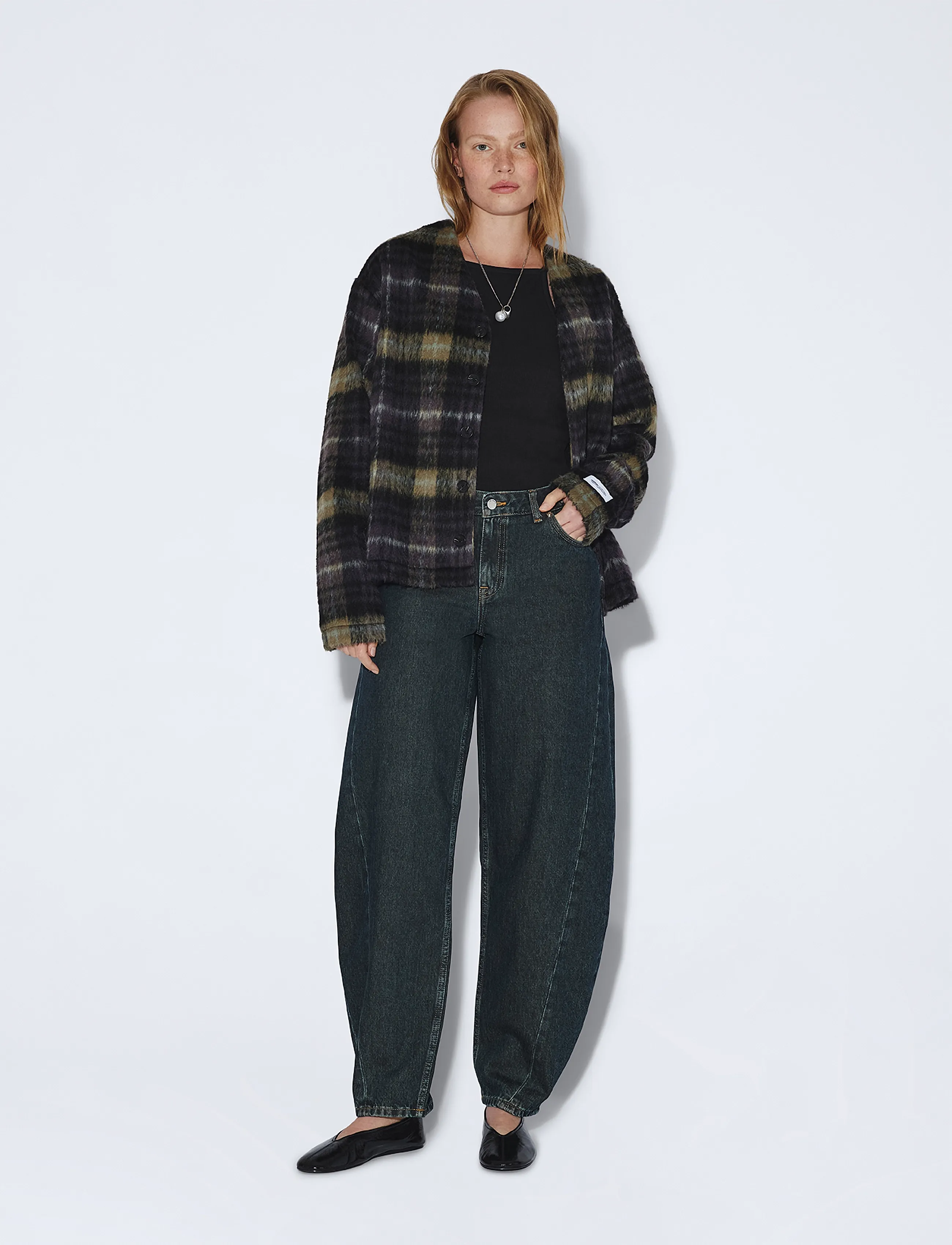 Dr Denim Nanci Mid Barrel Seam - Barrel Jeans - KODIAK DARK RETRO / navy