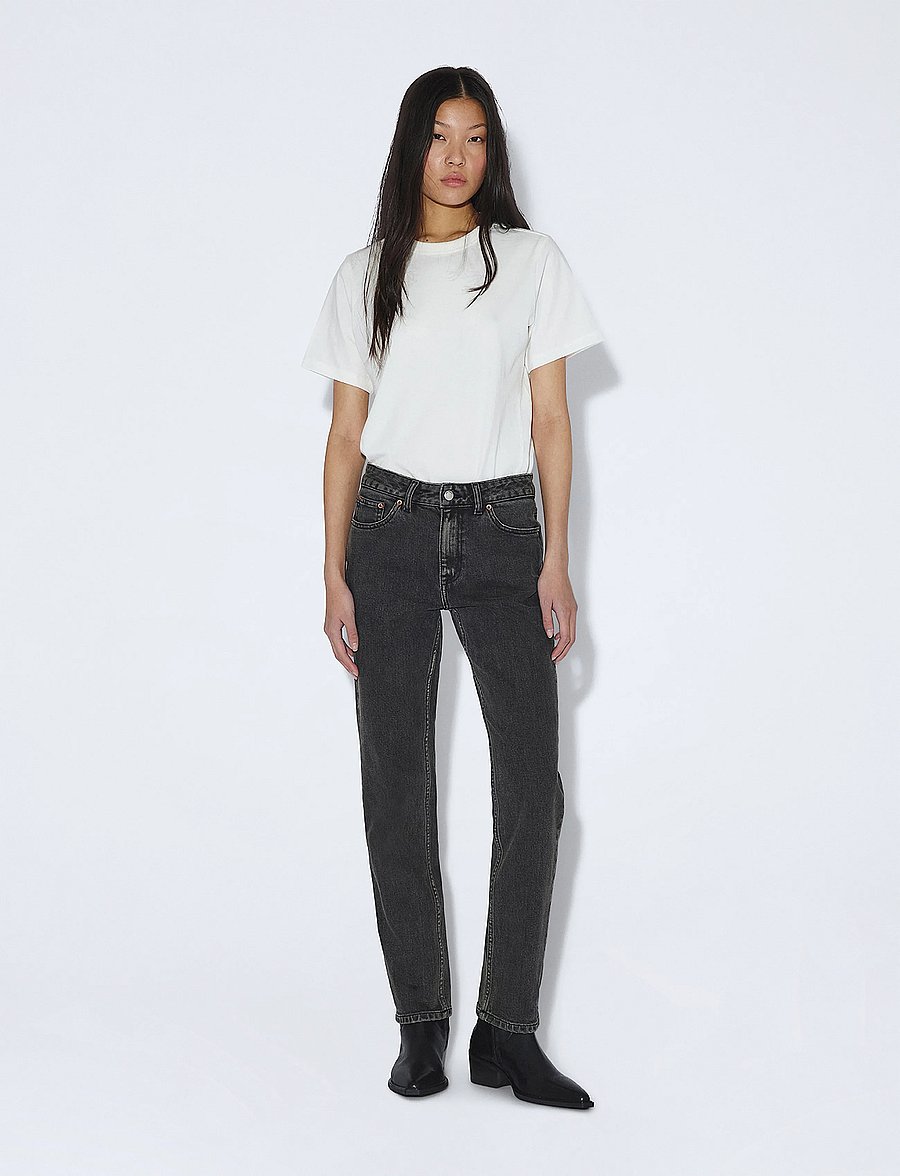 Dr Denim - Straw Mid Slim - slim-fit-jeans - tar aged black - 0