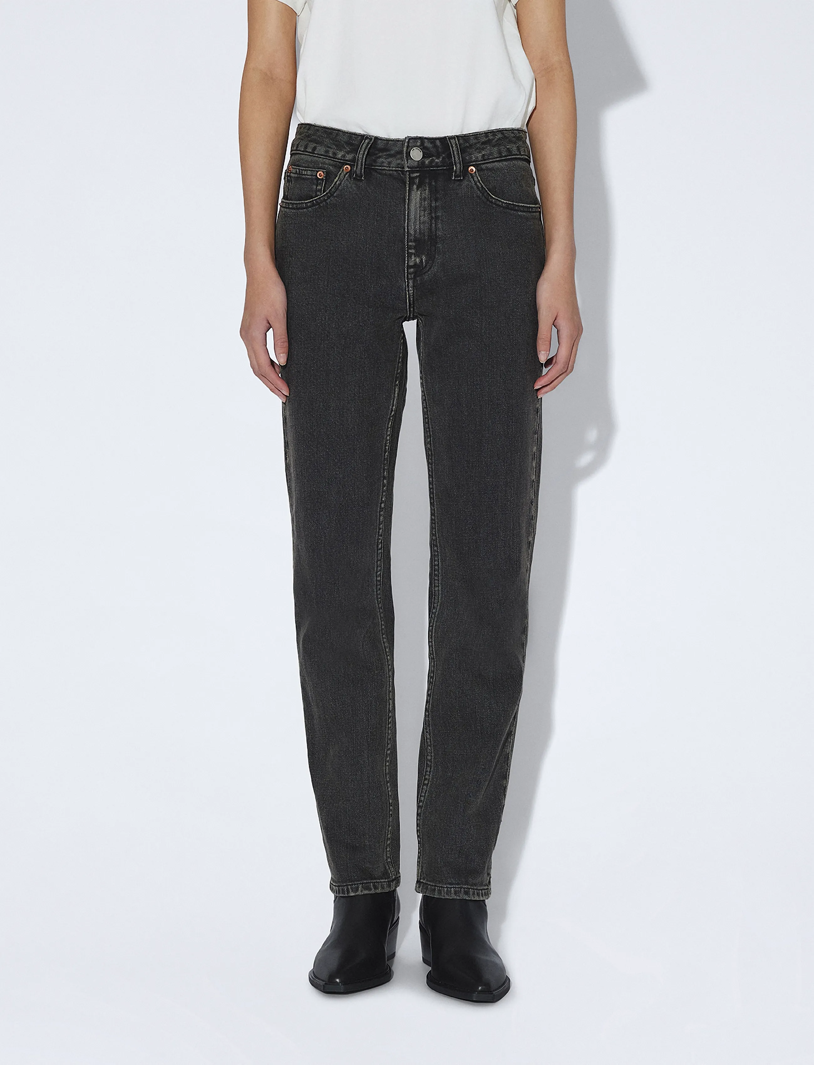 Dr Denim - Straw Mid Slim - slim-fit-jeans - tar aged black - 4