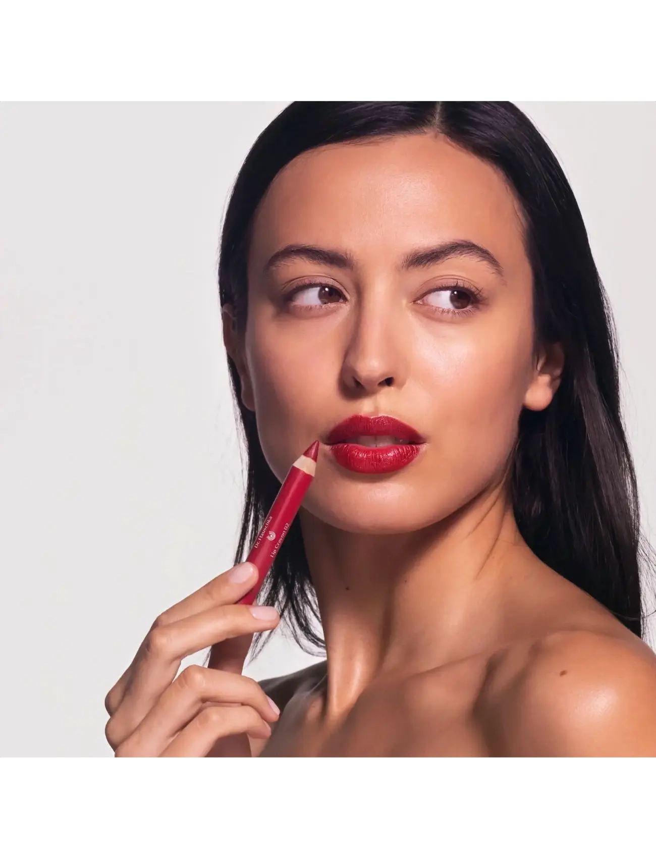 Dr. Hauschka - Lip Crayon - festtøj til outletpriser - 02 cherry - 4