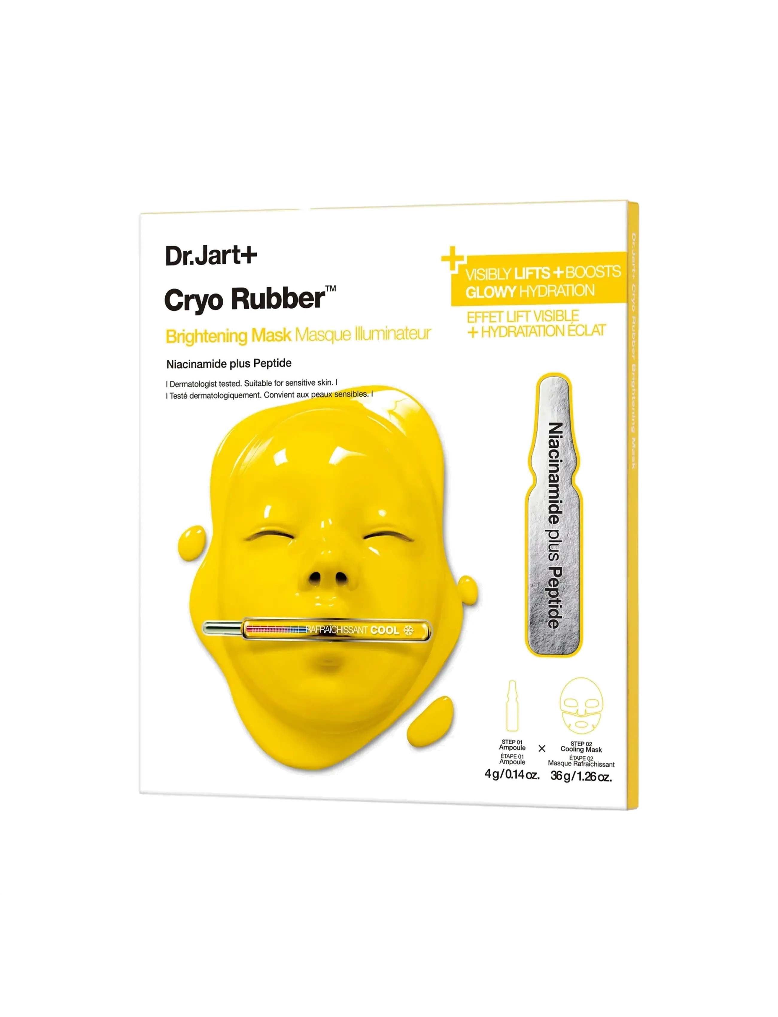Dr.Jart+ Cryo Rubber Brightening Mask, 50 ml, Nude, Masker > Sheetmask, Dame