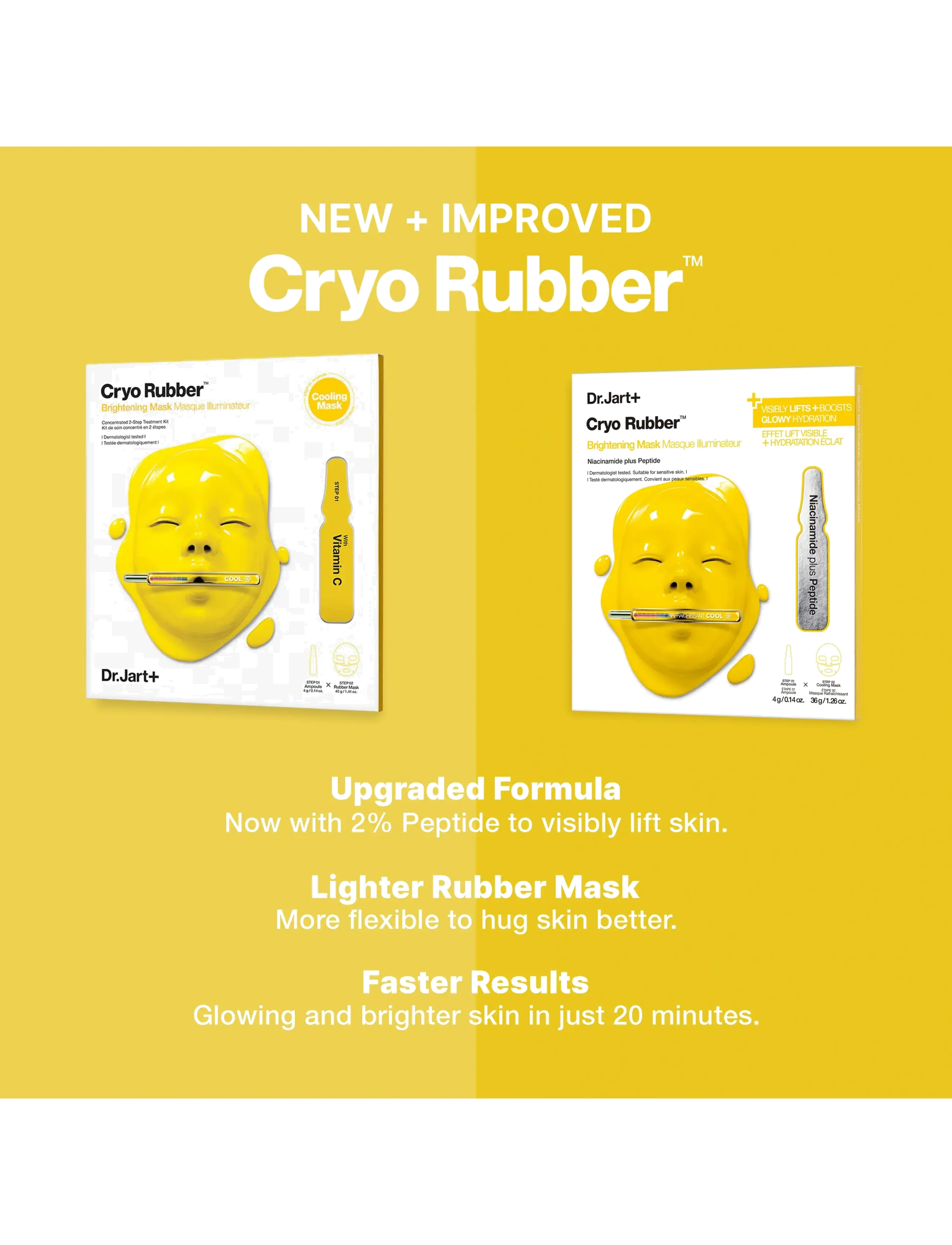 Dr.Jart+ - Cryo Rubber Brightening Mask - sheet masks - clear - 4