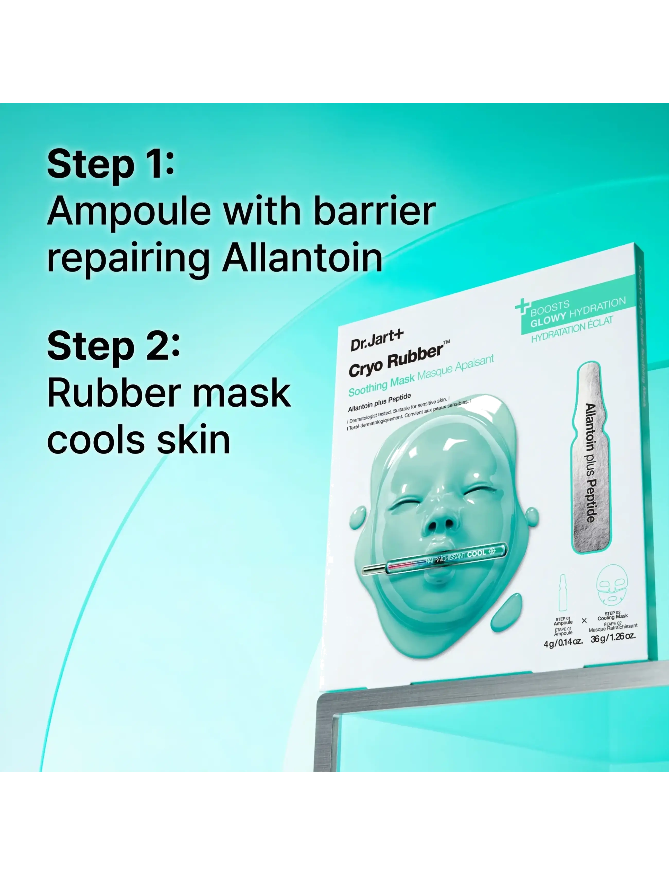 Dr.Jart+ - Cryo Rubber Soothing Mask - sheet masks - clear - 5