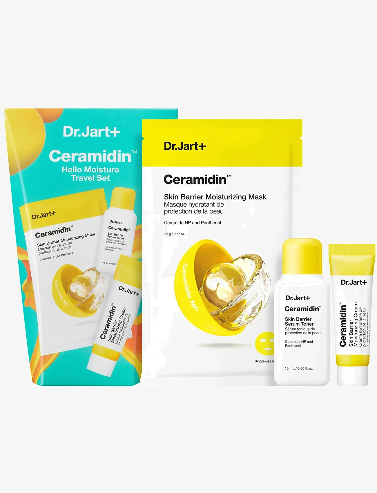Dr.Jart+ - Ceramidin Hello Moisture Travel Set - moisturizing masks - clear - 0