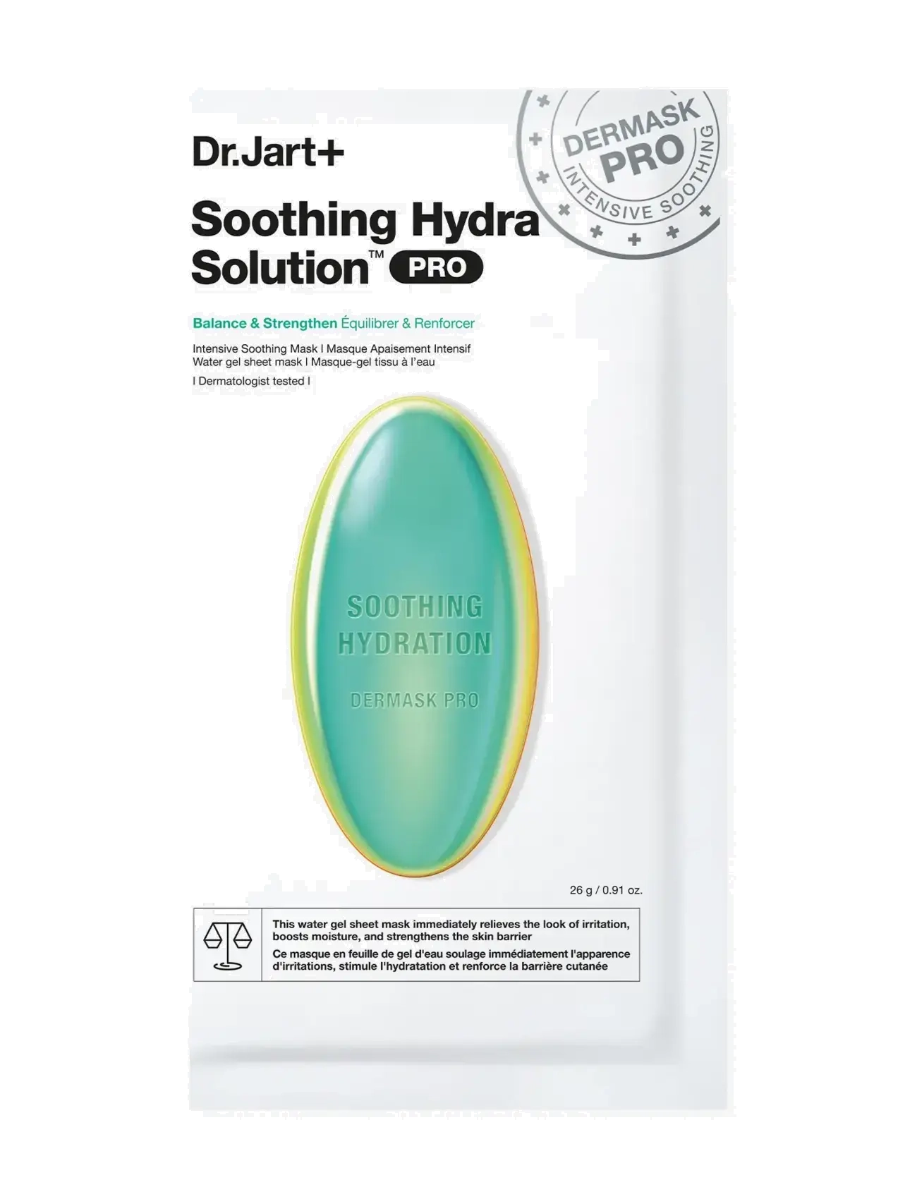 Dr.Jart+ Dermask Soothing Hydra Solution Pro, Sheetmaske, Nude, Str: 26 G