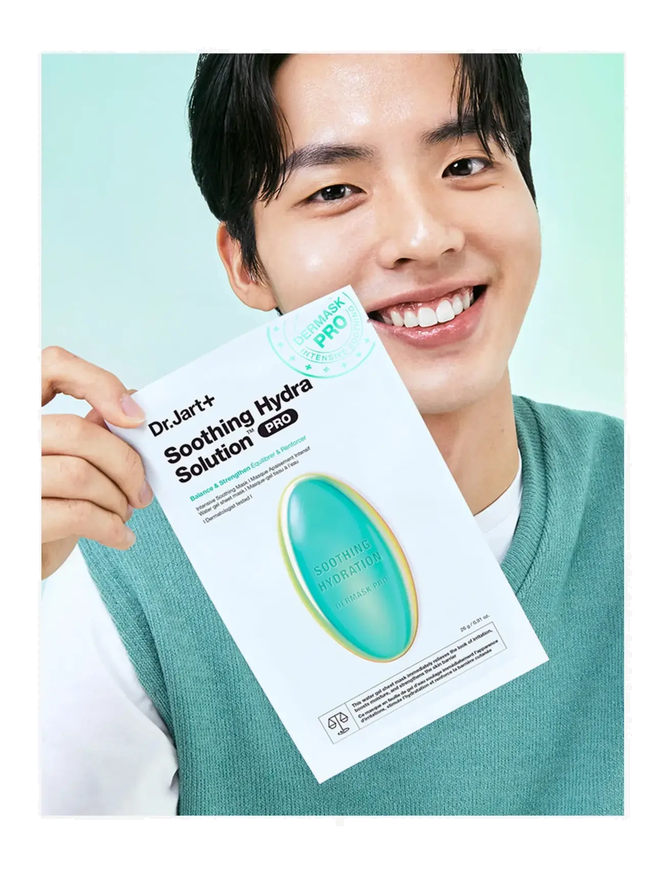 Dr.Jart+ - Dermask Soothing Hydra Solution Pro - einnota maskar - clear - 3