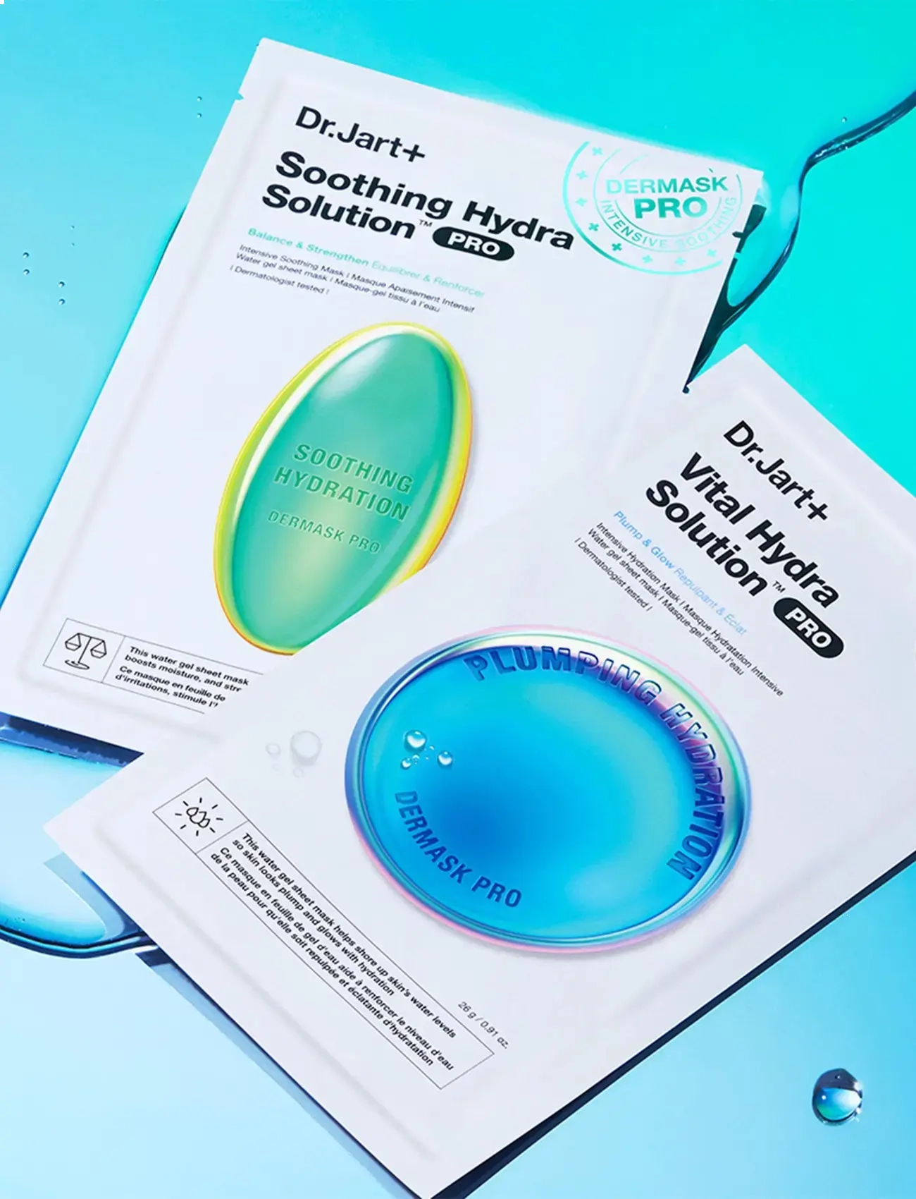 Dr.Jart+ - Dermask Soothing Hydra Solution Pro - einnota maskar - clear - 4
