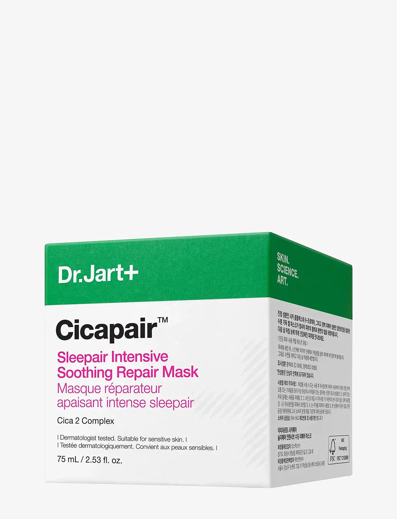 Dr.Jart+ - Cicapair Sleepair Intensive Soothing Repair Mask - detox masker - clear - 3