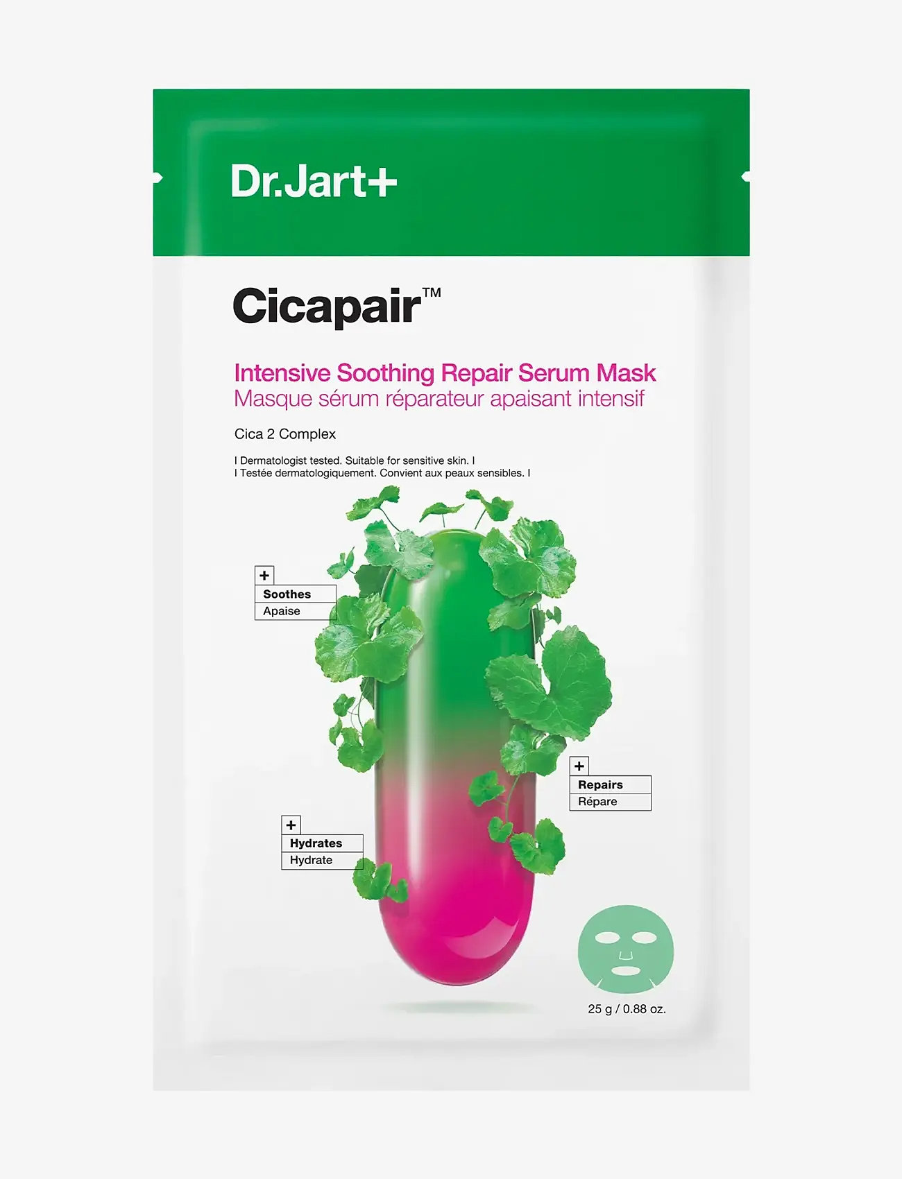 Dr.Jart+ - Cicapair Intensive Soothing Repair Serum Mask - sheet masks - clear - 0