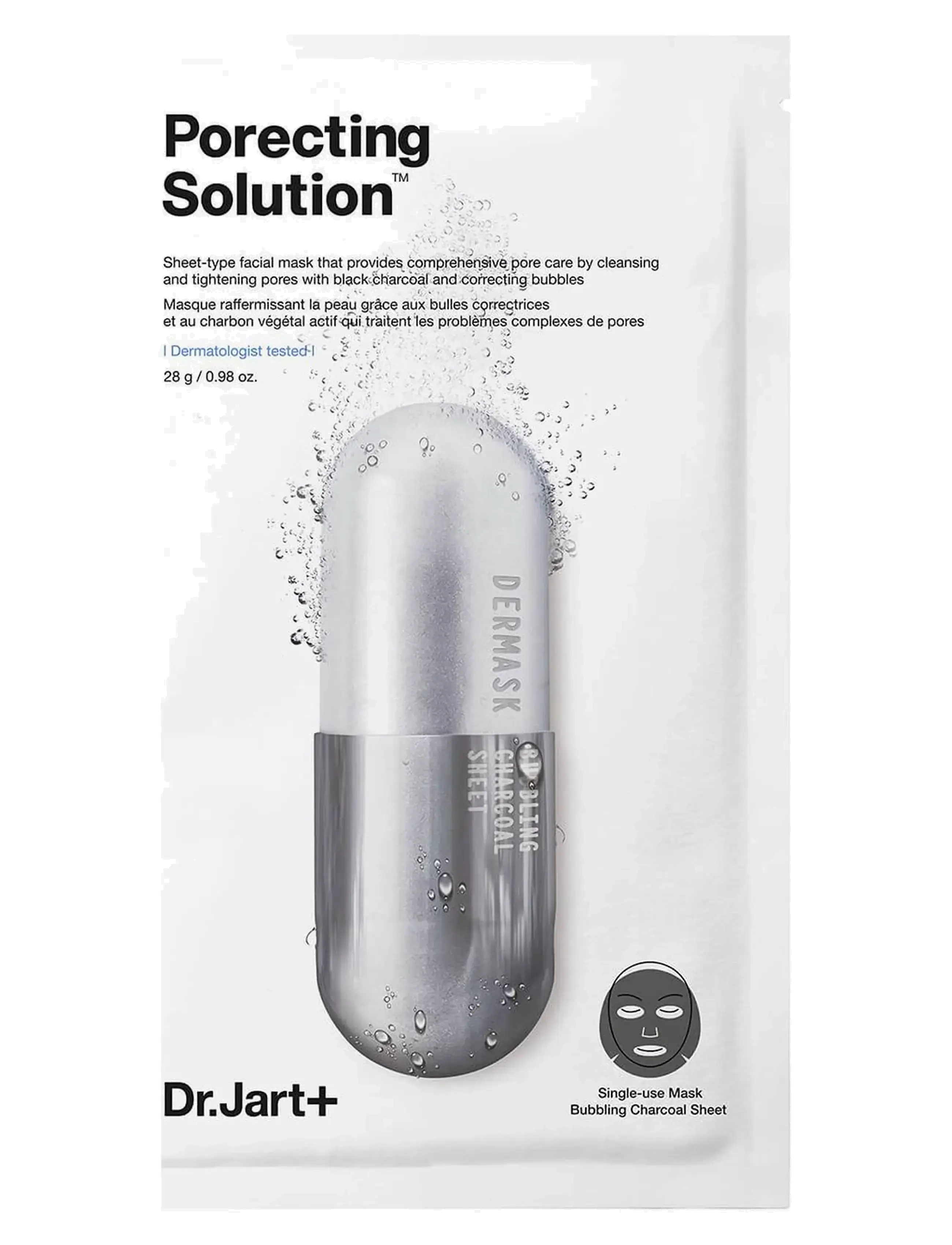 Dr.Jart+ Dermask Porecting Solution, Sheetmaske, Nude, Str: 28 G