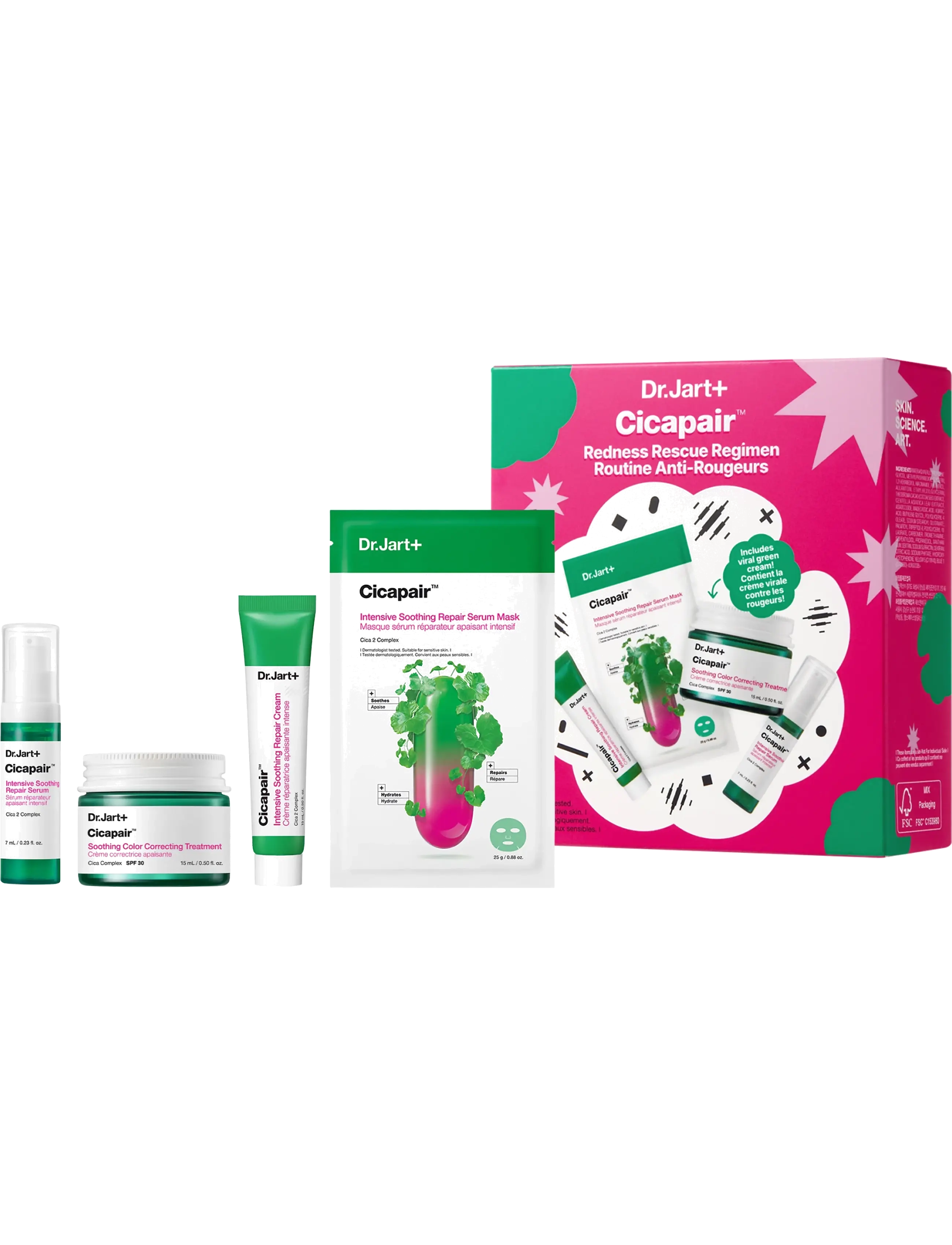 Dr.Jart+ Cicapair Redness Rescue Regimen - Gift sets - CLEAR / undefined