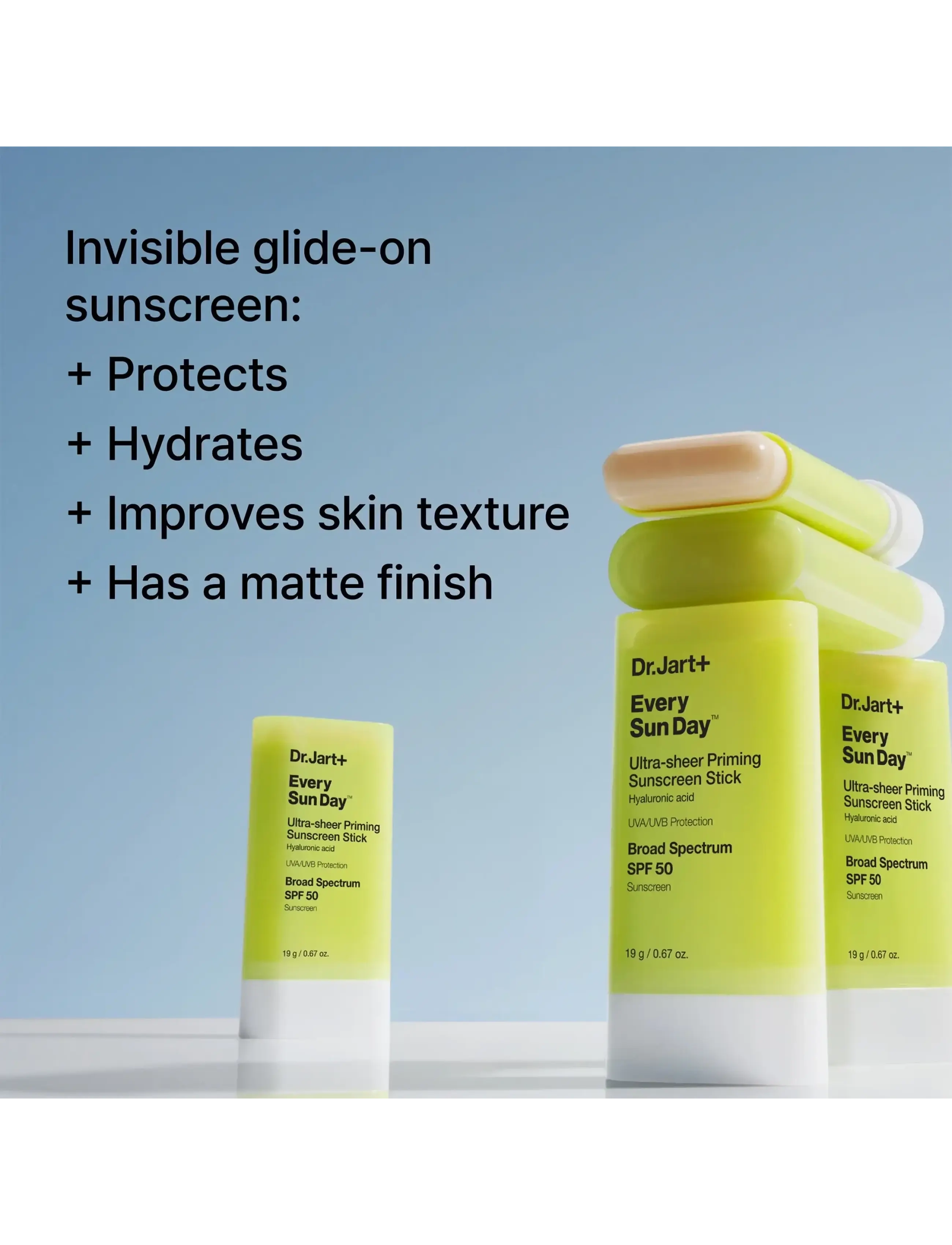 Dr.Jart+ - Every Sun Day Ultra-sheer Priming Sunscreen Stick SPF 50 - til ansigtet - clear - 1