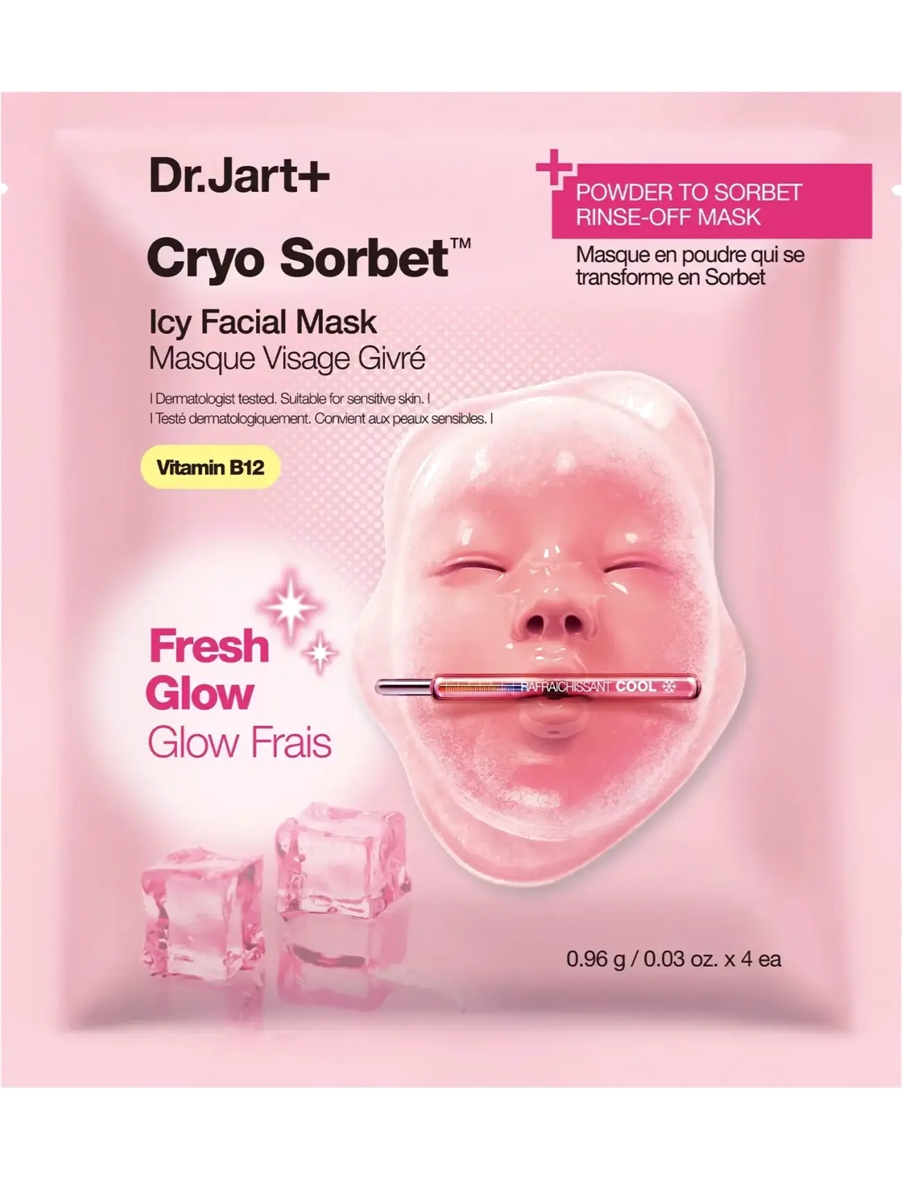 Dr.Jart+ Cryo Sorbet Icy Facial Mask, Ansigtsmaske, Nude, Str: 3 G