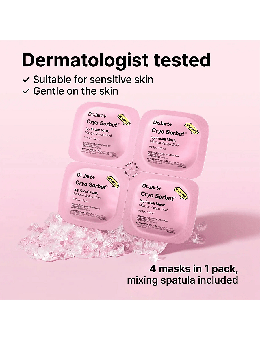 Dr.Jart+ - Cryo Sorbet Icy Facial Mask - sheet masks - clear - 2