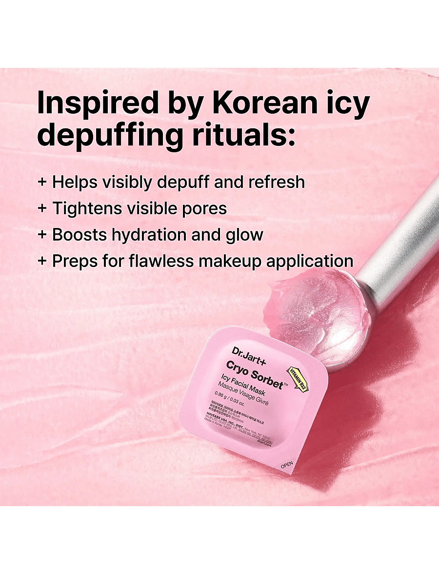 Dr.Jart+ - Cryo Sorbet Icy Facial Mask - sheet masks - clear - 4