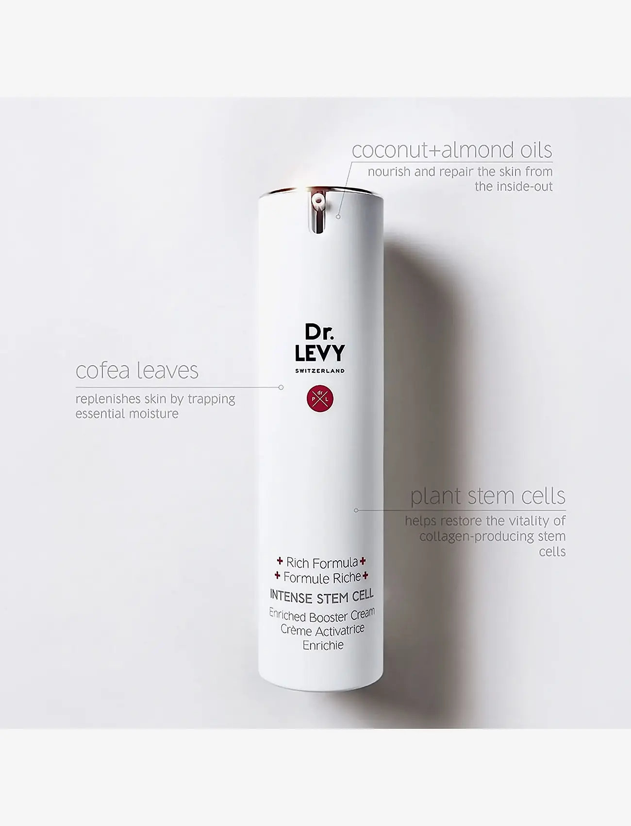Dr. Levy - Enriched Booster Cream - natcremer - white - 3