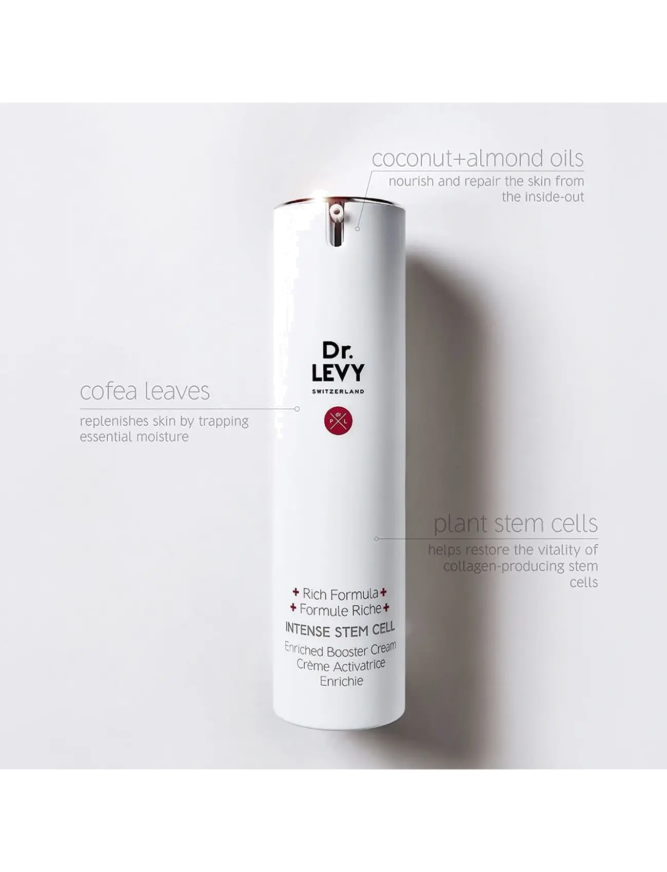Dr. Levy - Enriched Booster Cream - fuktkrämer - white - 3