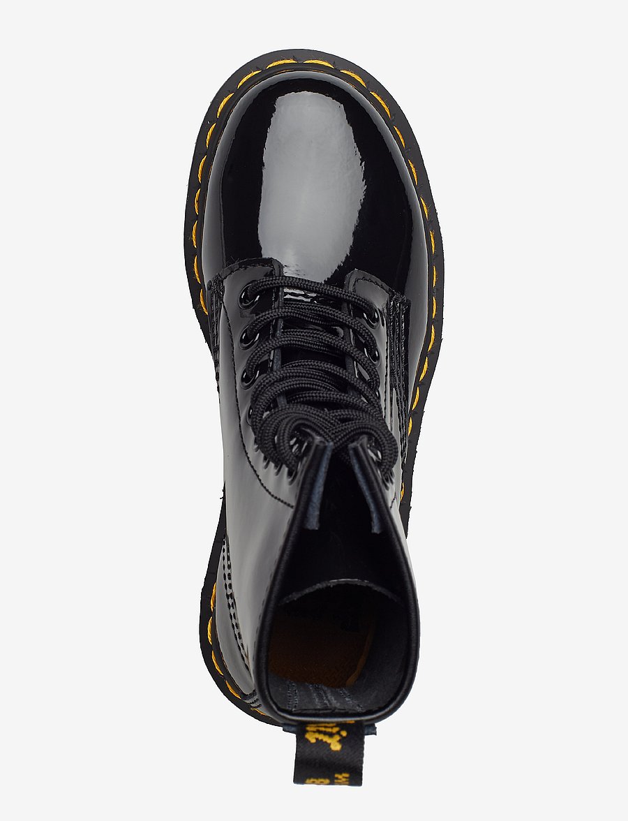 Dr. Martens - 1460 W Black Patent Lamper - geschnürte stiefel - black - 3