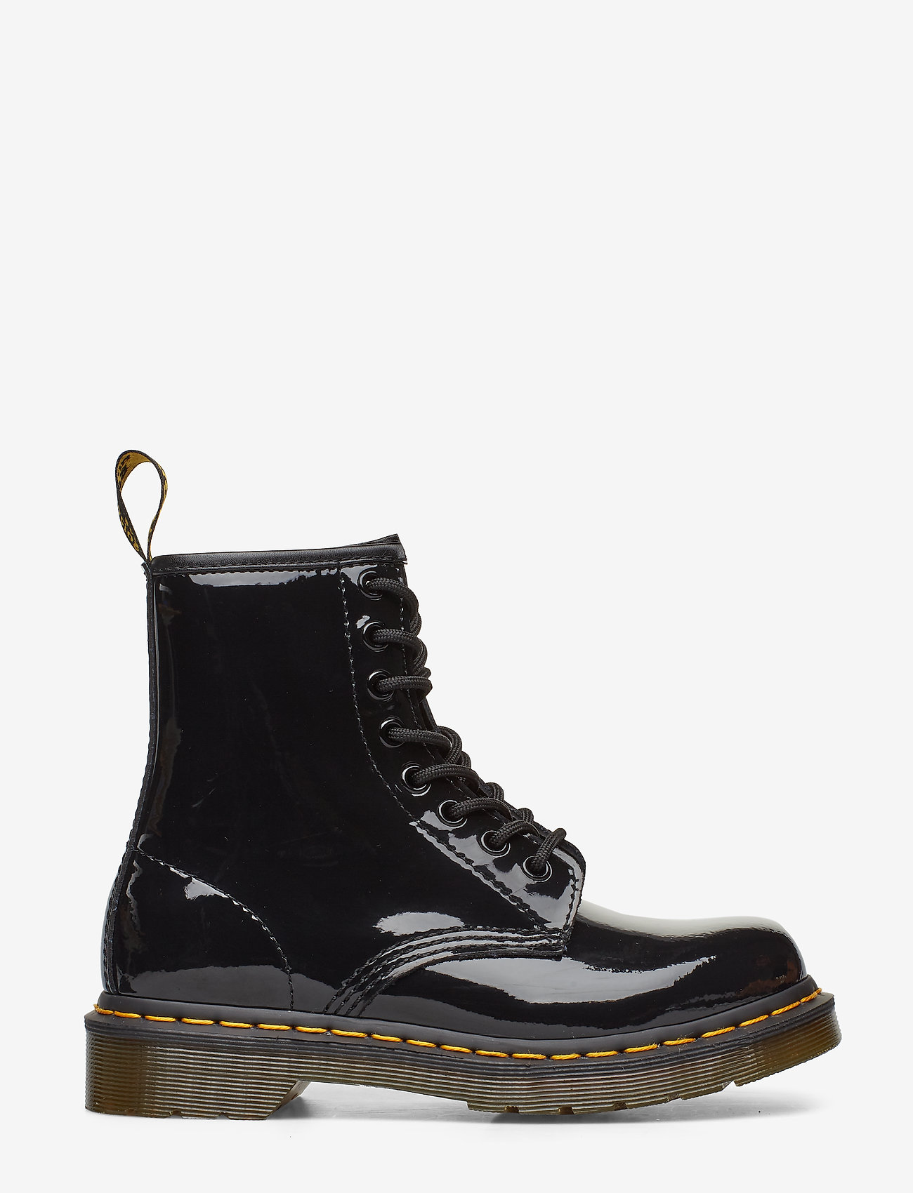Dr. Martens - 1460 W Black Patent Lamper - laced boots - black - 1