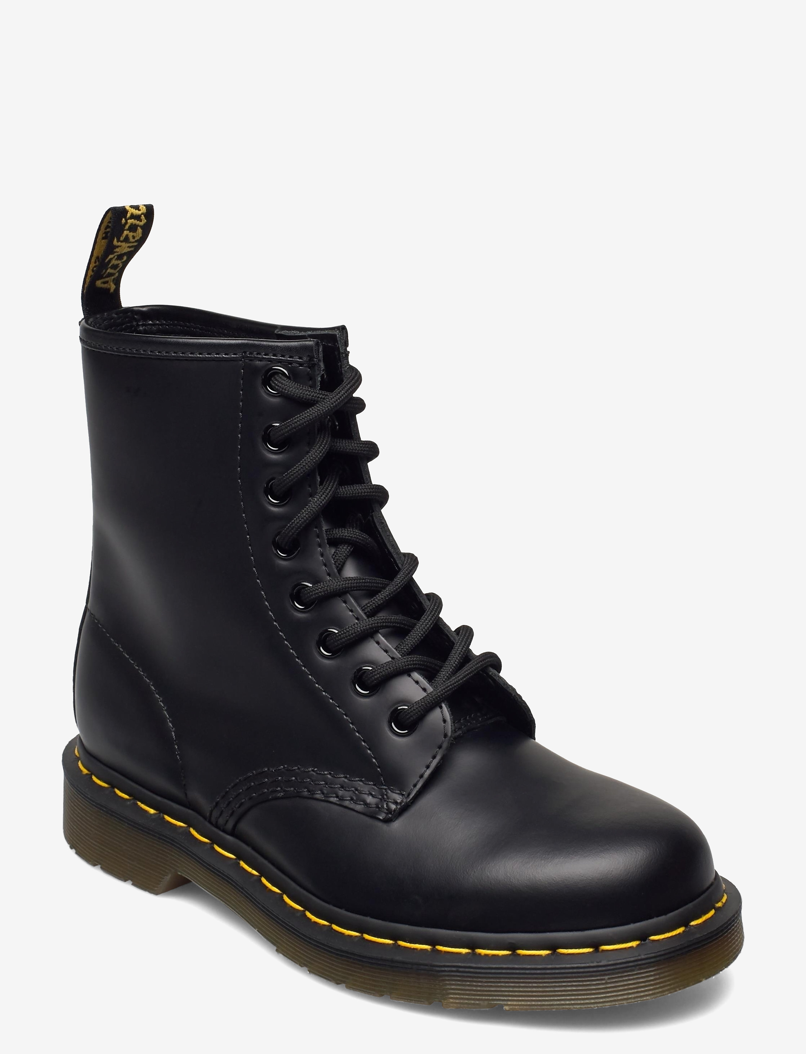 Dr. Martens 1460 Black Smooth, Mænd, Snørestøvler, Sort, Str: 46