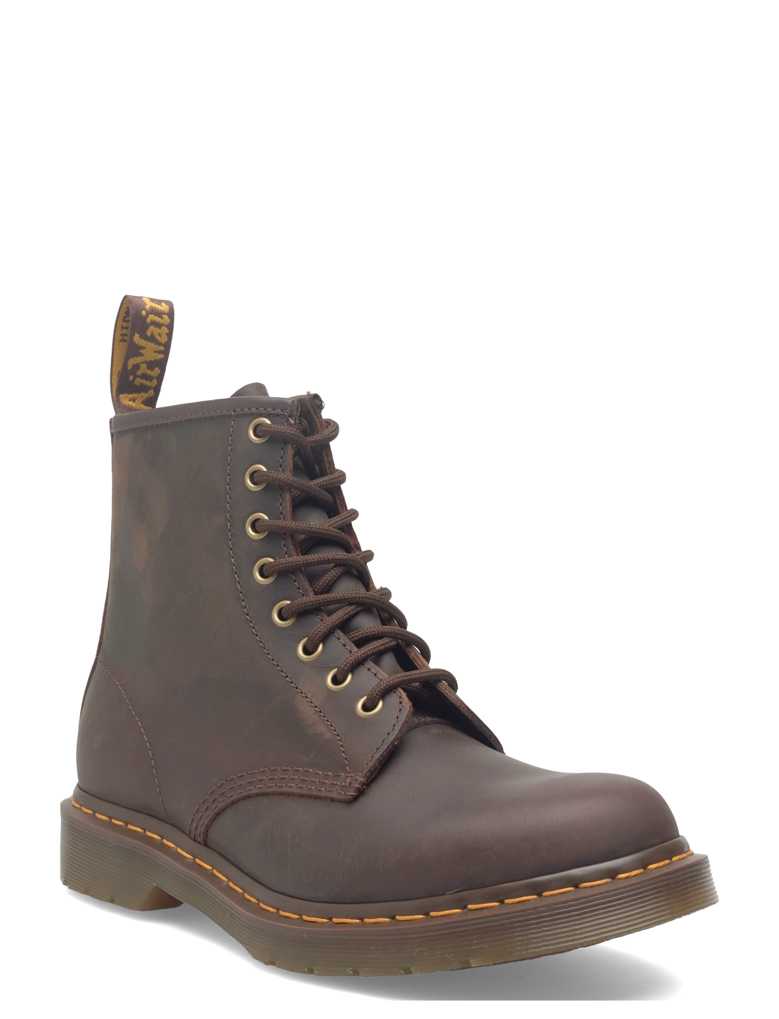 Dr. Martens 1460 Dark Brown Crazy Horse, Kvinder, Snørestøvler, Brun, Str: 37