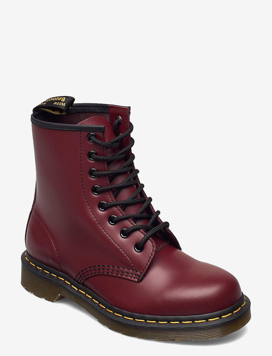 Dr. Martens - 1460 Cherry Red Smooth - laced boots - cherry red - 0