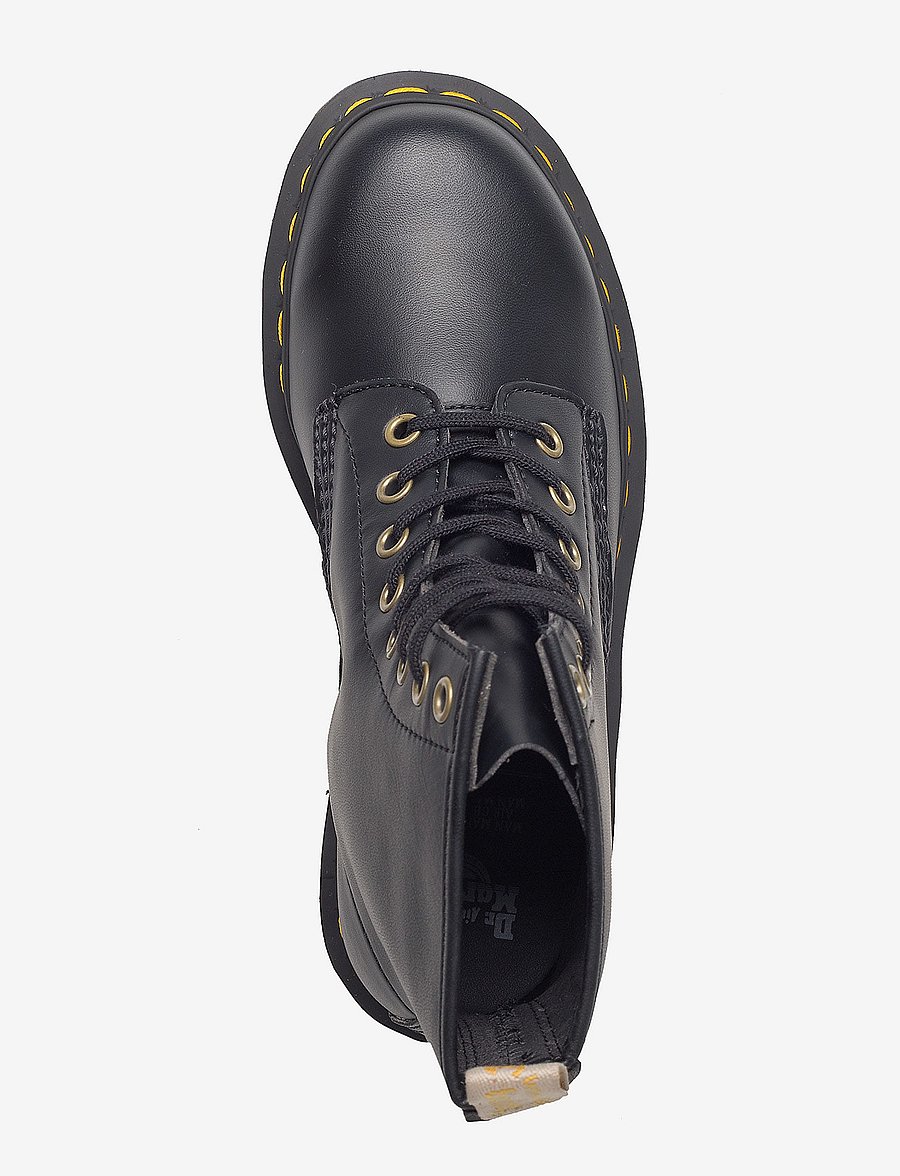 Dr. Martens - Vegan 1460 Black Felix Rub Off - flade ankelstøvler - black - 3