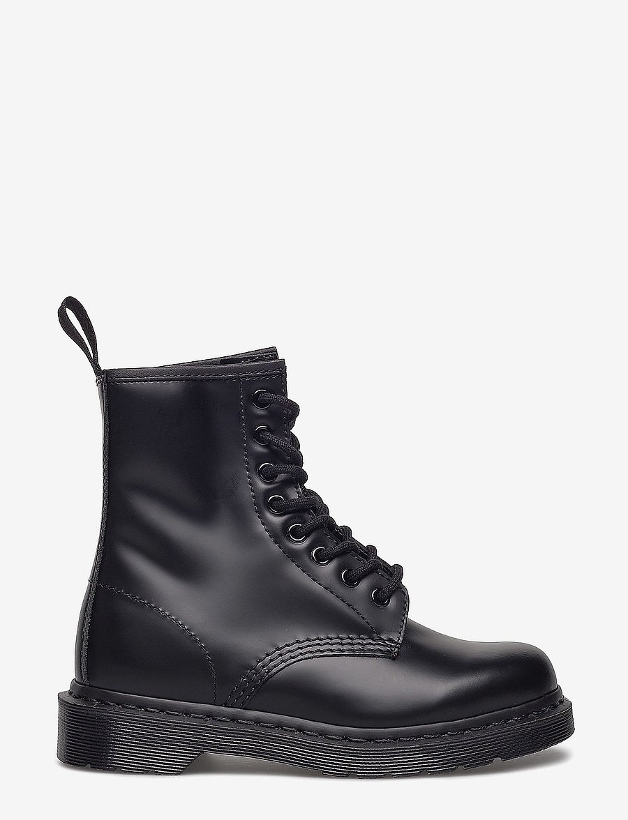 Dr. Martens - 1460 Mono Black Smooth - flache stiefeletten - black - 1