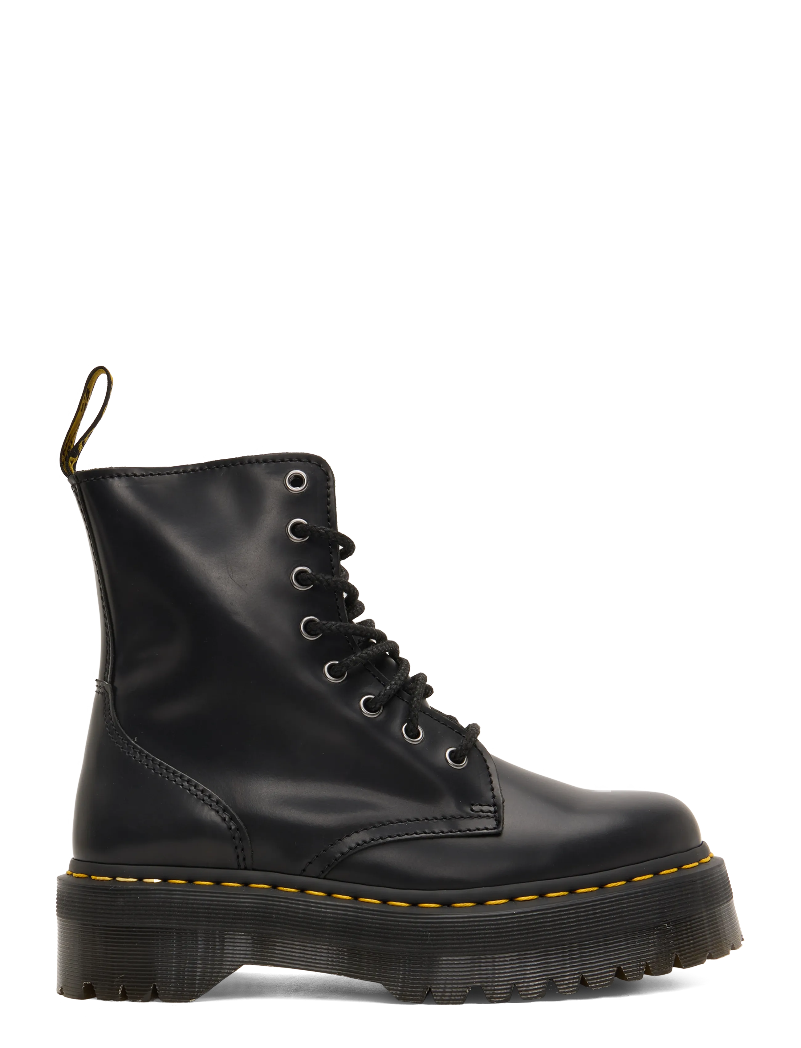 Dr. Martens Jadon Black Polished Smooth - Sko - BLACK / black