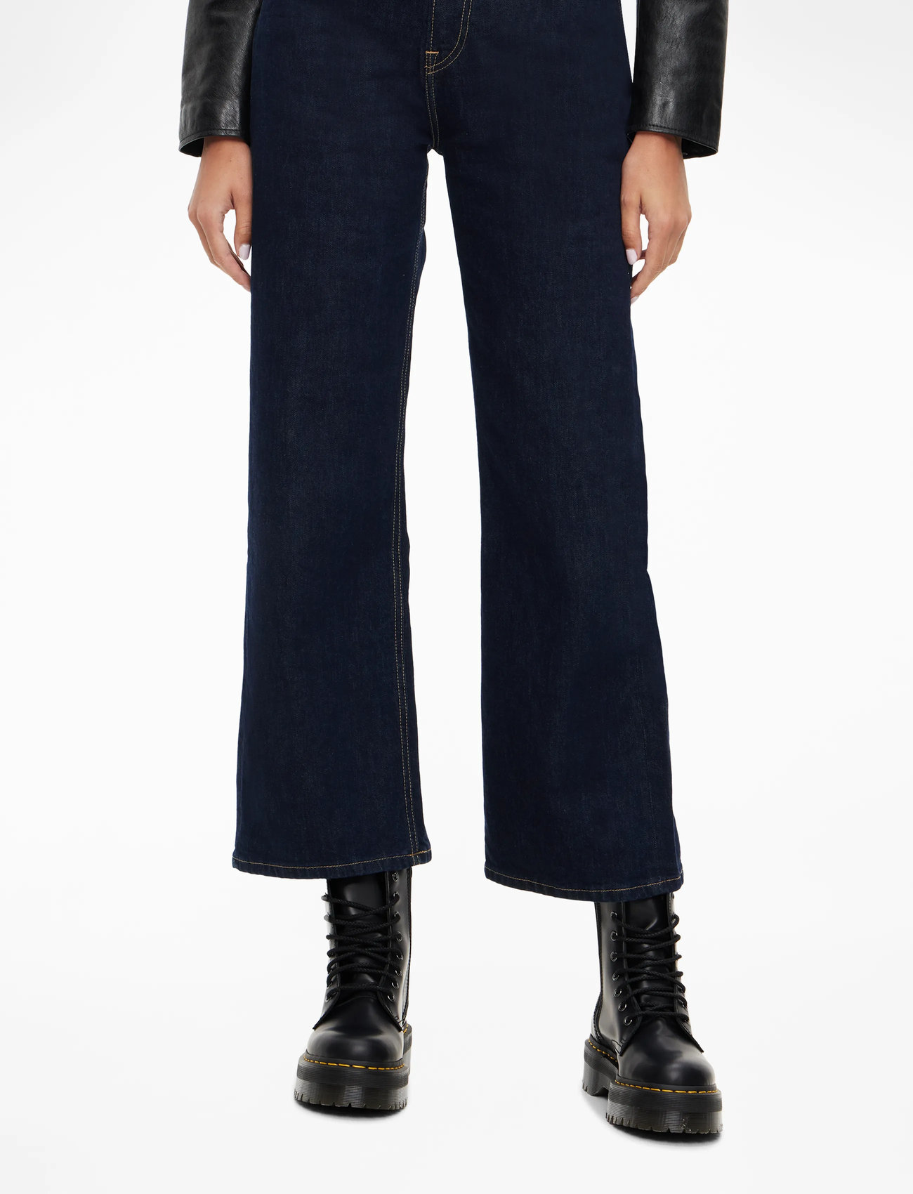 Dr. Martens - Jadon Black Polished Smooth - snørestøvler - black - 0