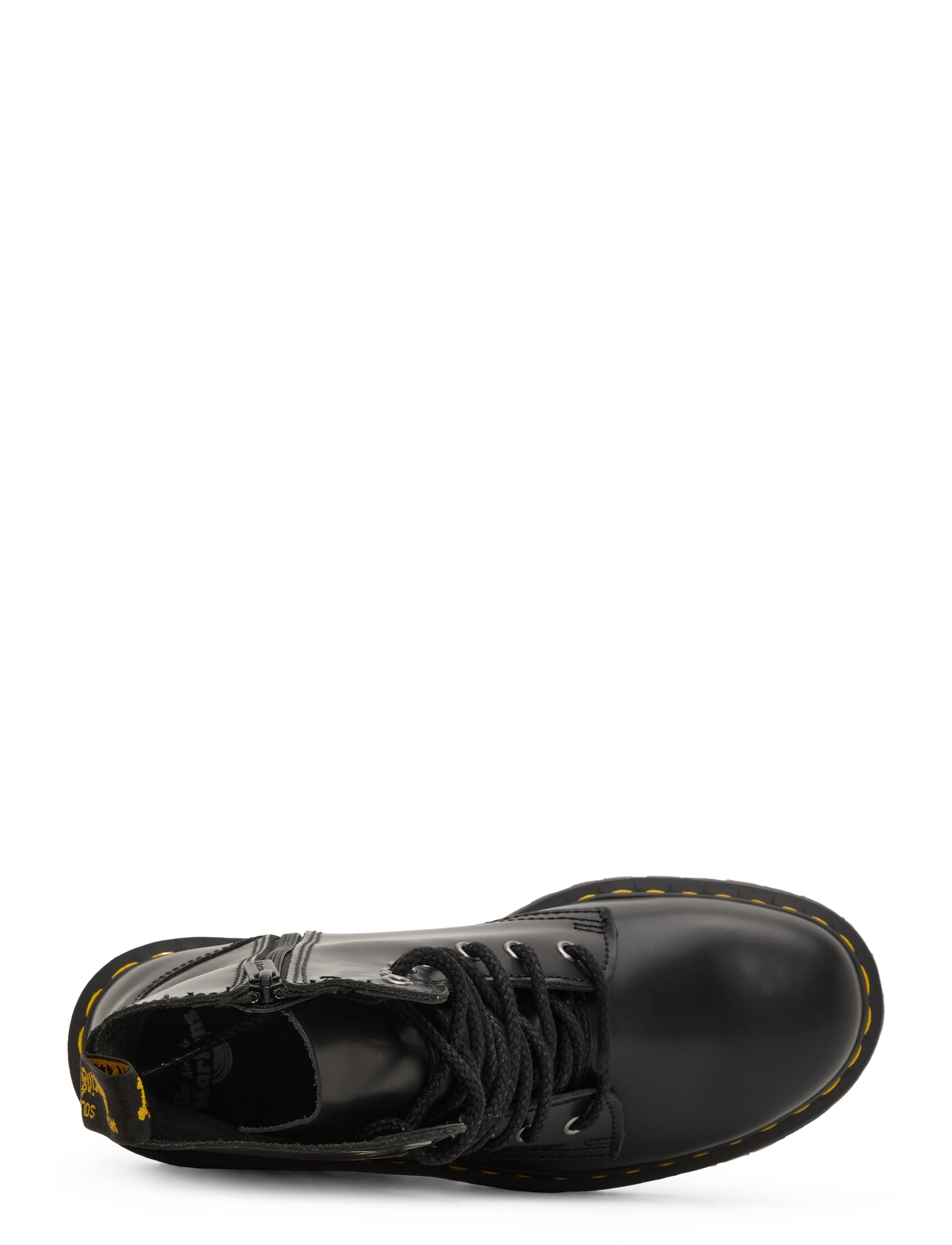 Dr. Martens - Jadon Black Polished Smooth - buty sznurowane - black - 4