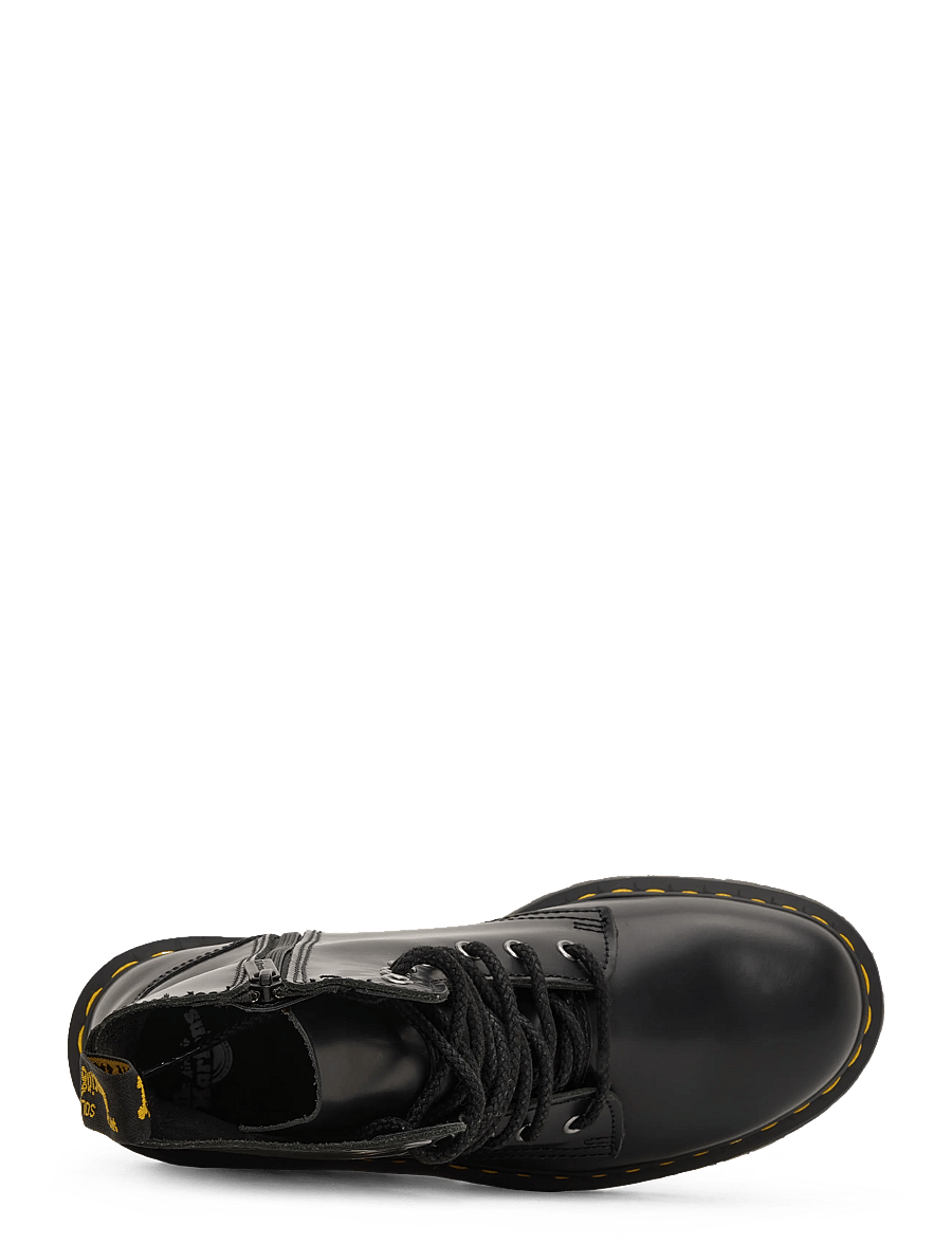 Dr. Martens - Jadon Black Polished Smooth - laced boots - black - 4