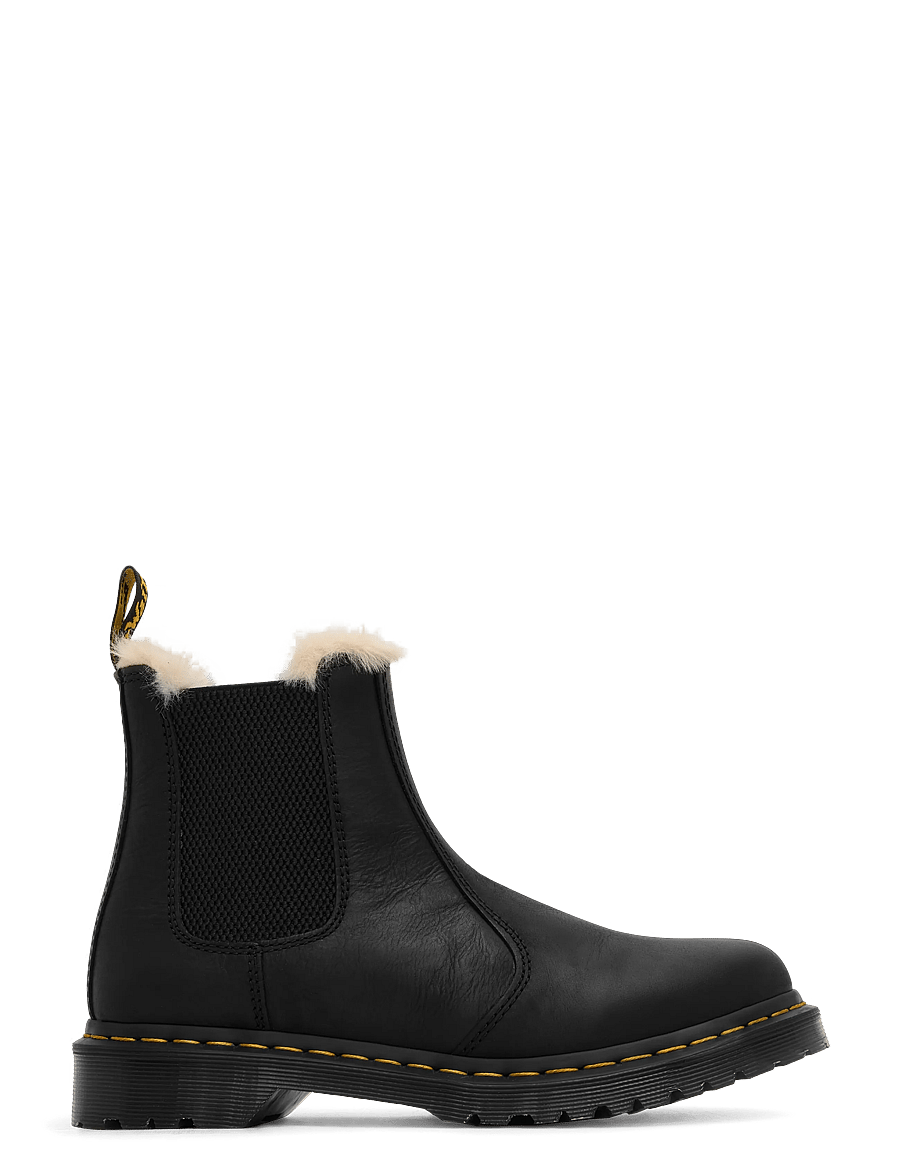 Dr. Martens - 2976 Leonore Black Burnished Wyoming - flade ankelstøvler - black - 1