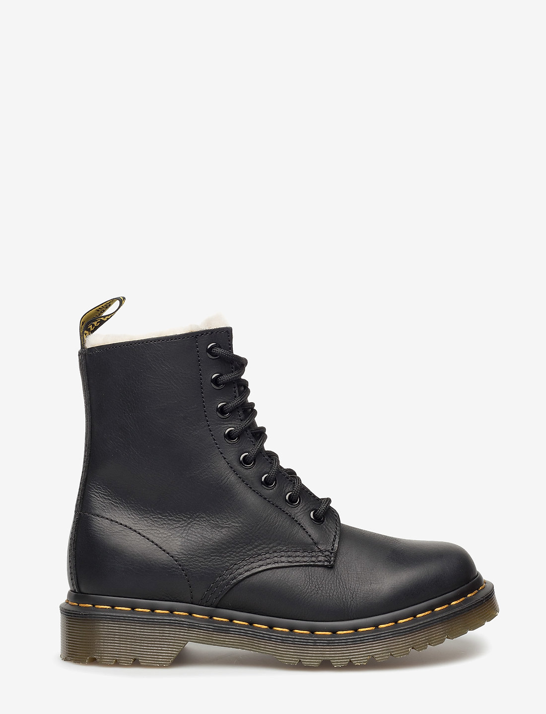 Dr. Martens 1460 Serena Black Burnished Wyoming Flat ankle boots