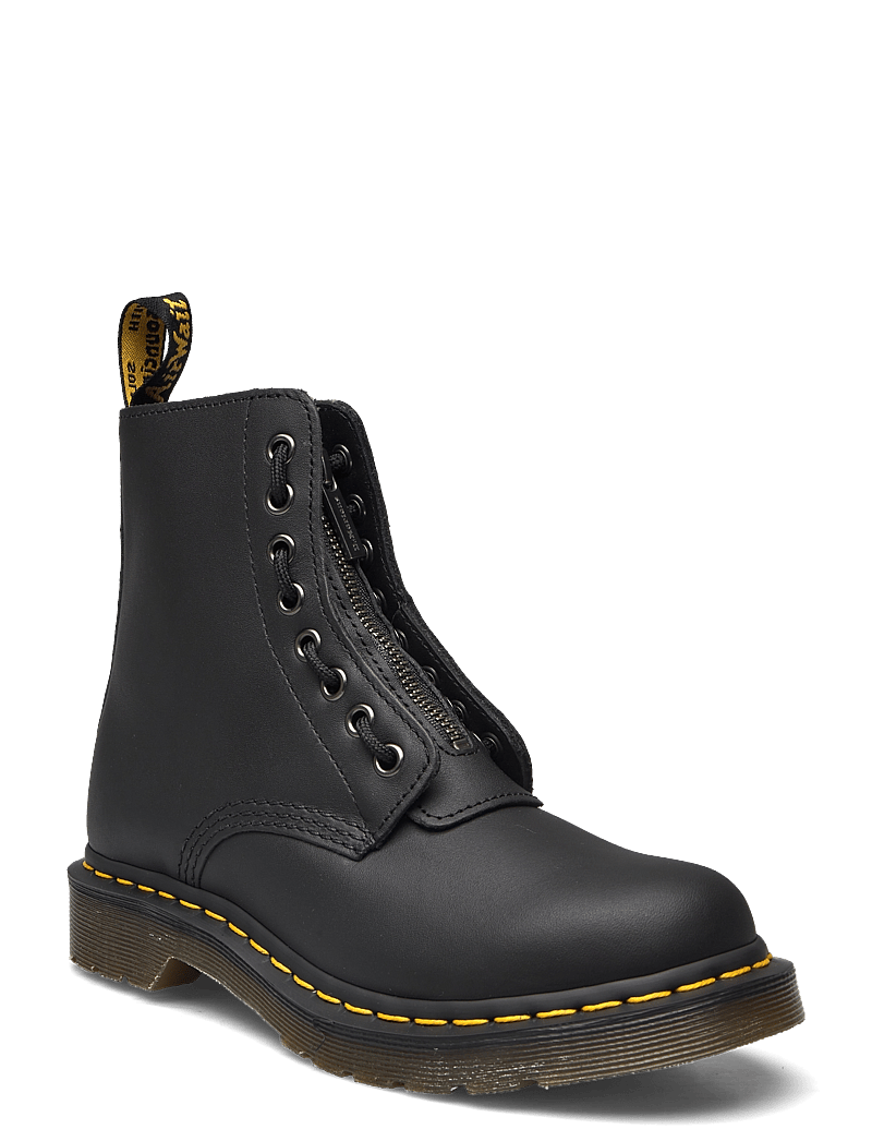 Dr. Martens - 1460 Pascal Frnt Zip - platta ankelboots - black - 0